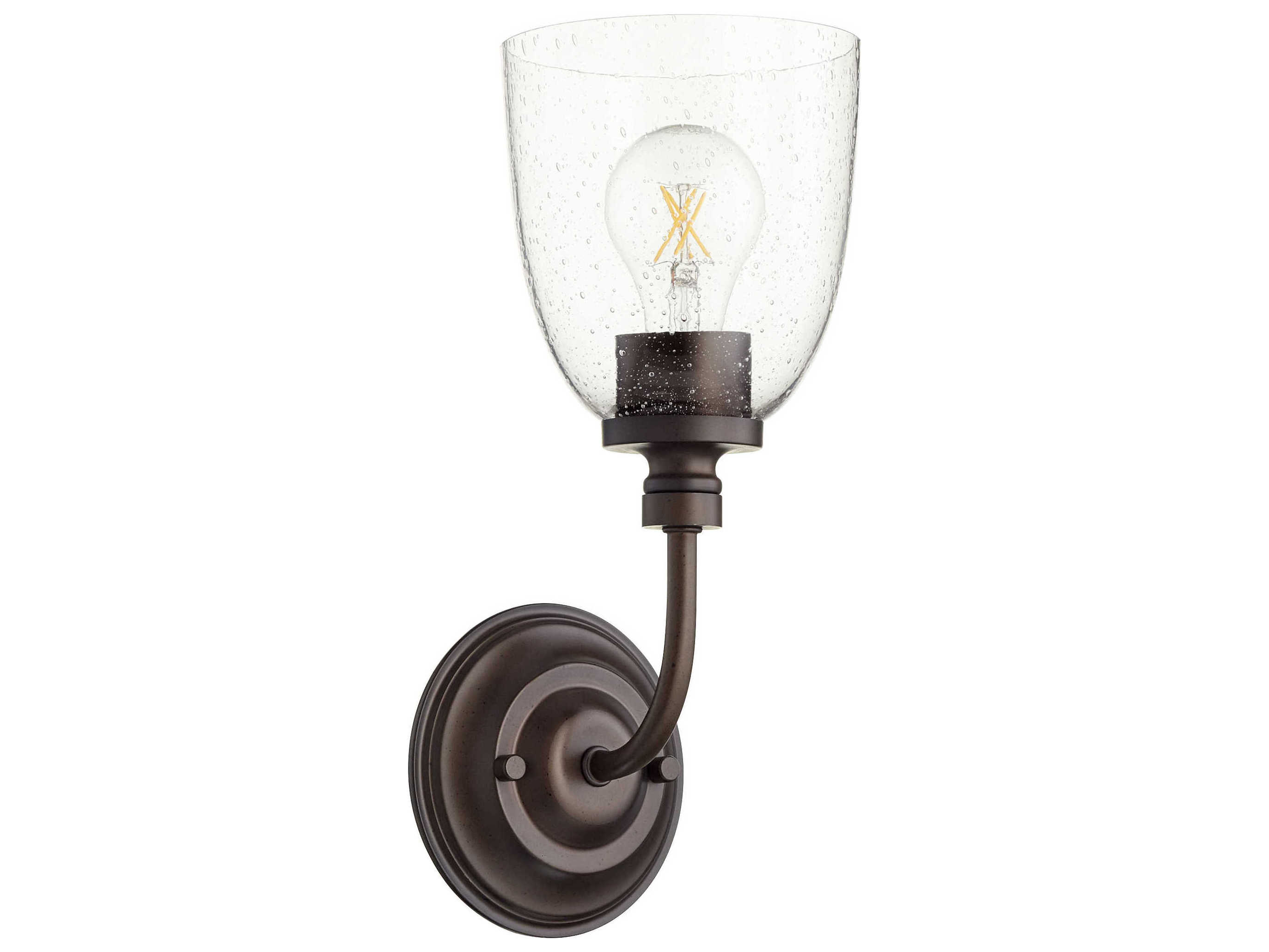 Quorum Rossington 1-Light Oiled Bronze Wall Sconce