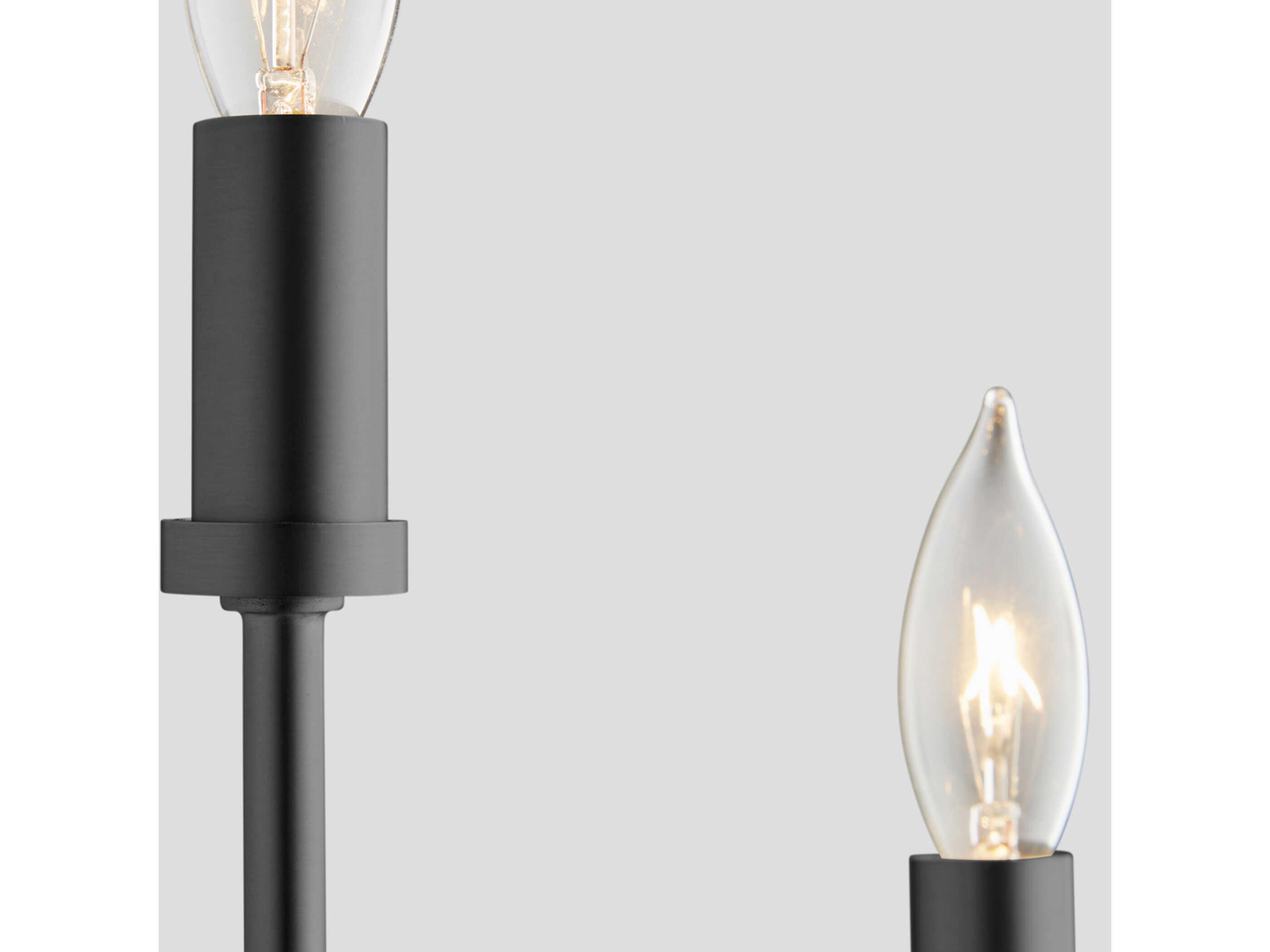 Quorum Harmony 3-Light Matte Black Vanity Light