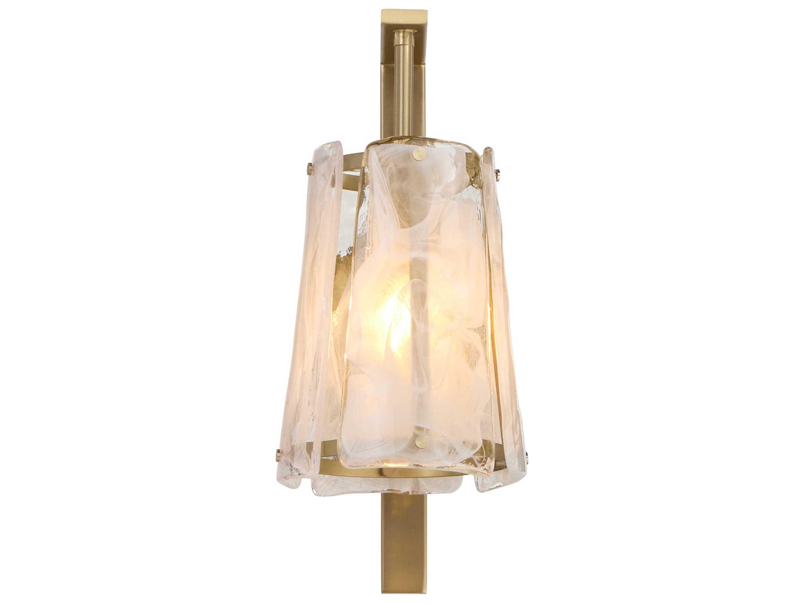 Quorum Prestige 1-Light Aged Brass Wall Sconce