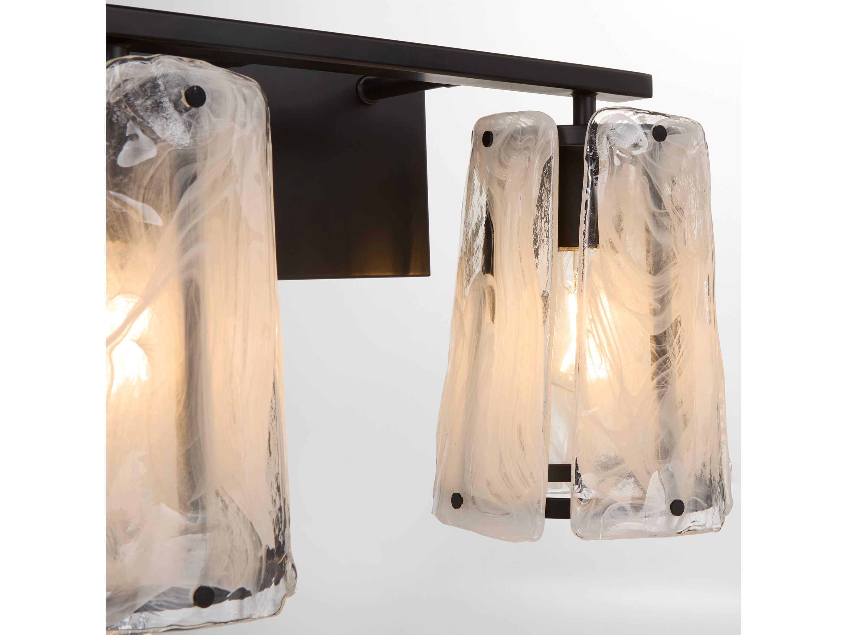 Quorum Prestige 2-Light Matte Black Vanity Light