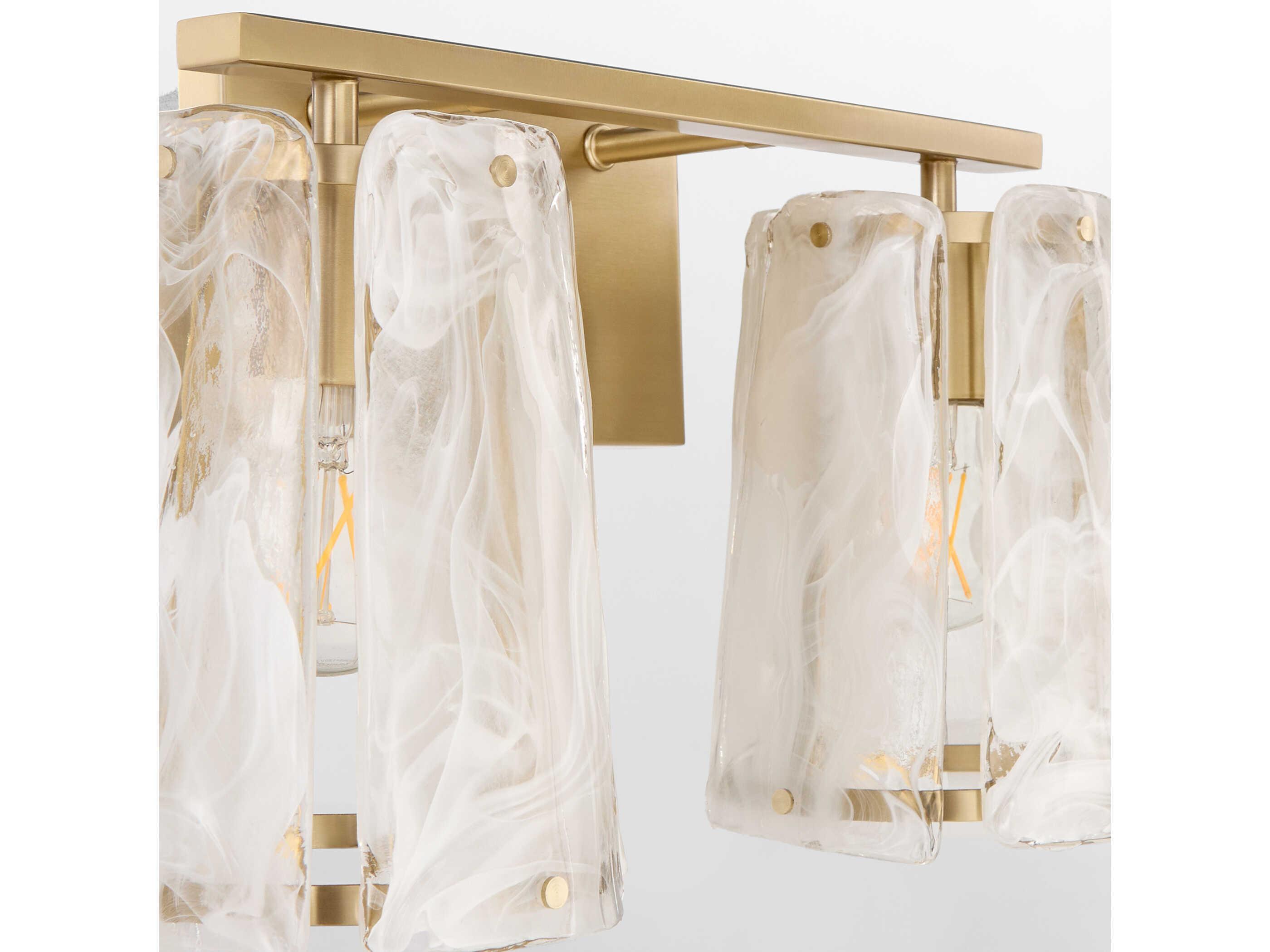 Quorum Prestige 2-Light Aged Brass Vanity Light