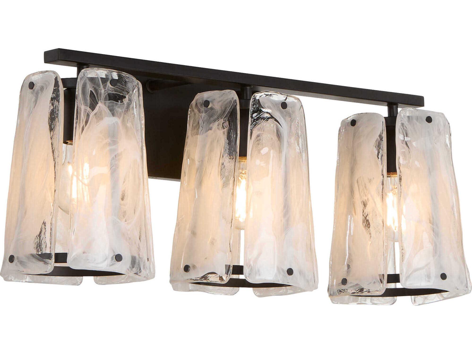 Quorum Prestige 3-Light Matte Black Vanity Light