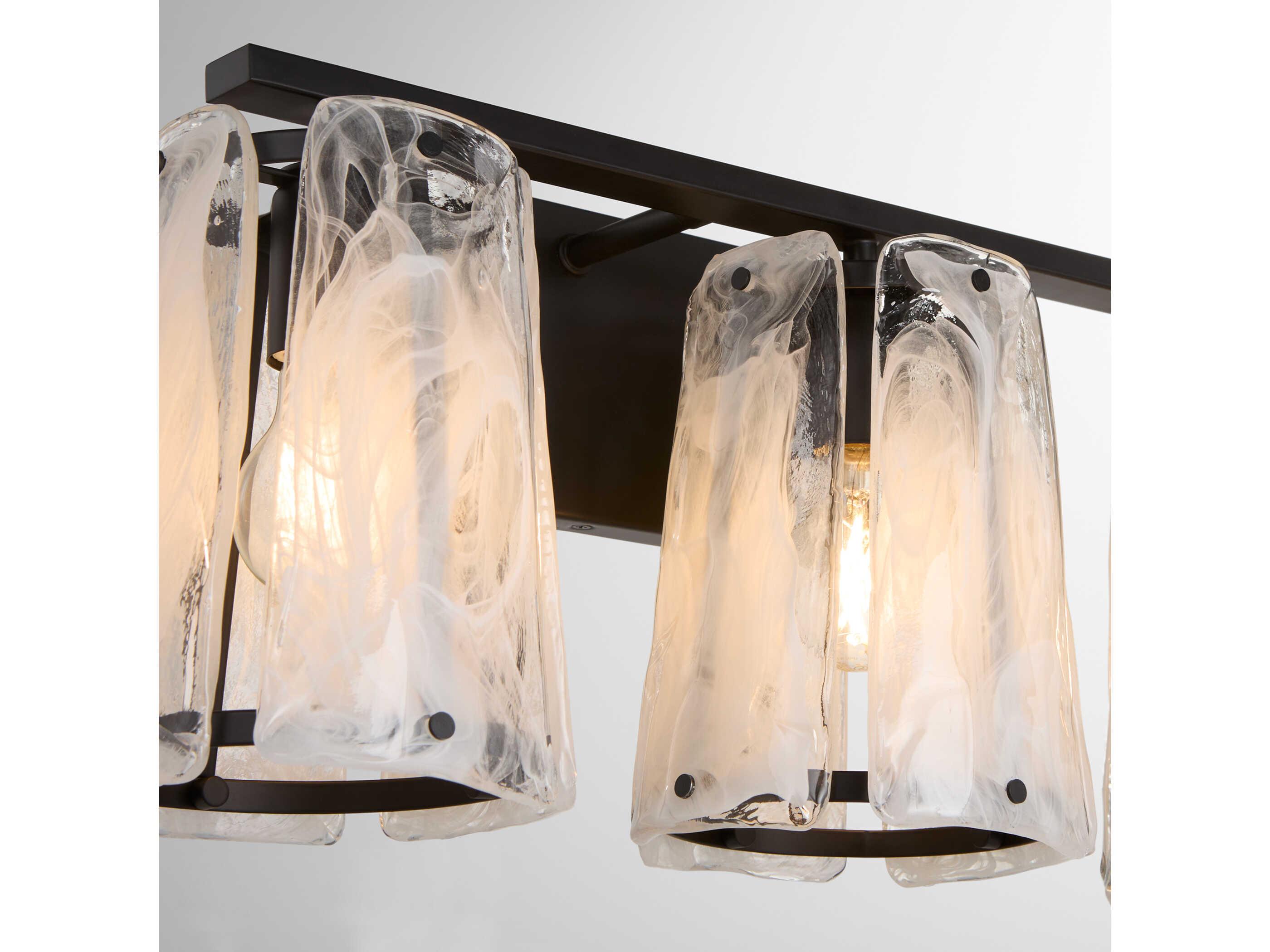 Quorum Prestige 3-Light Matte Black Vanity Light