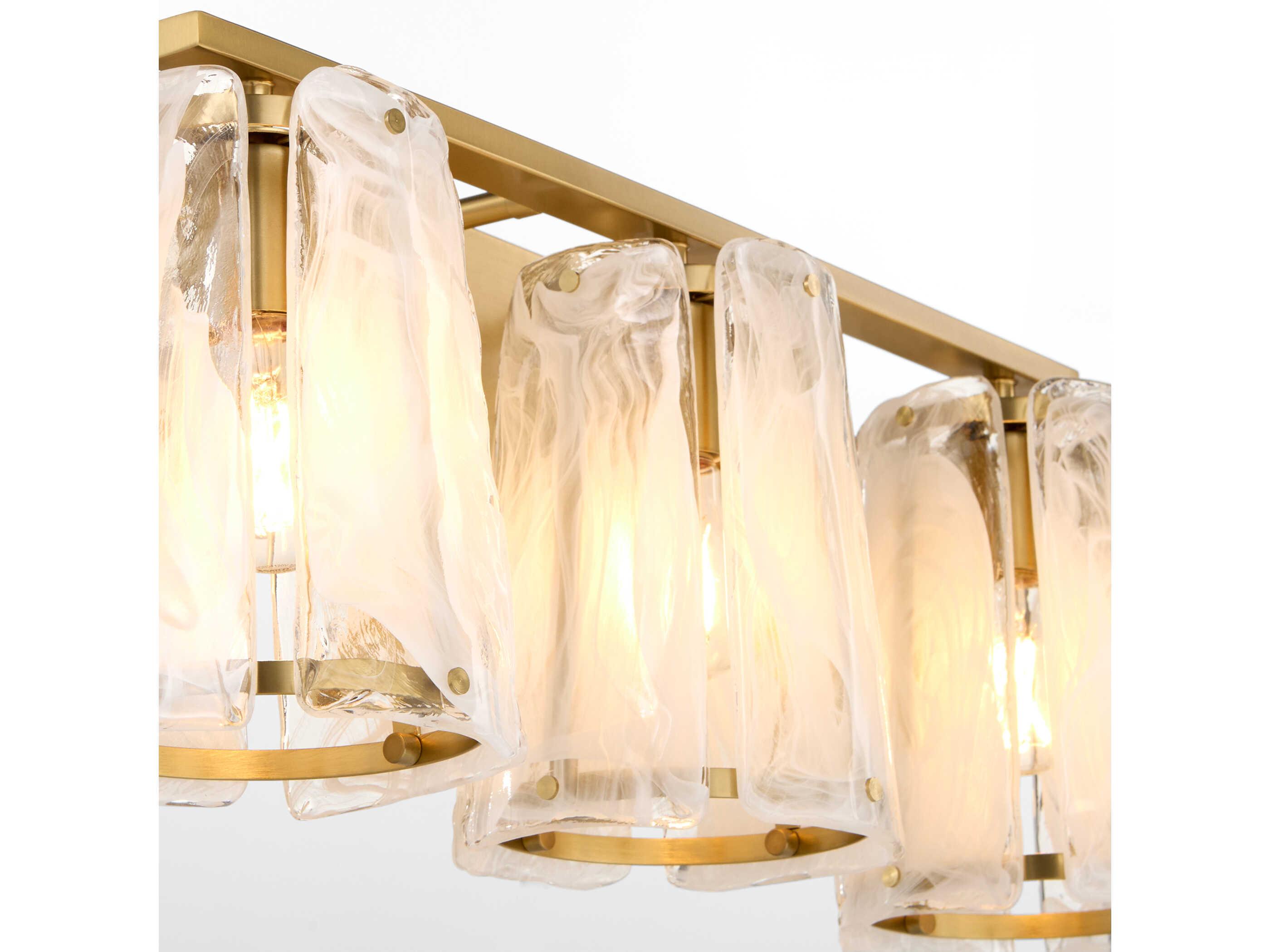 Quorum Prestige 3-Light Aged Brass Vanity Light