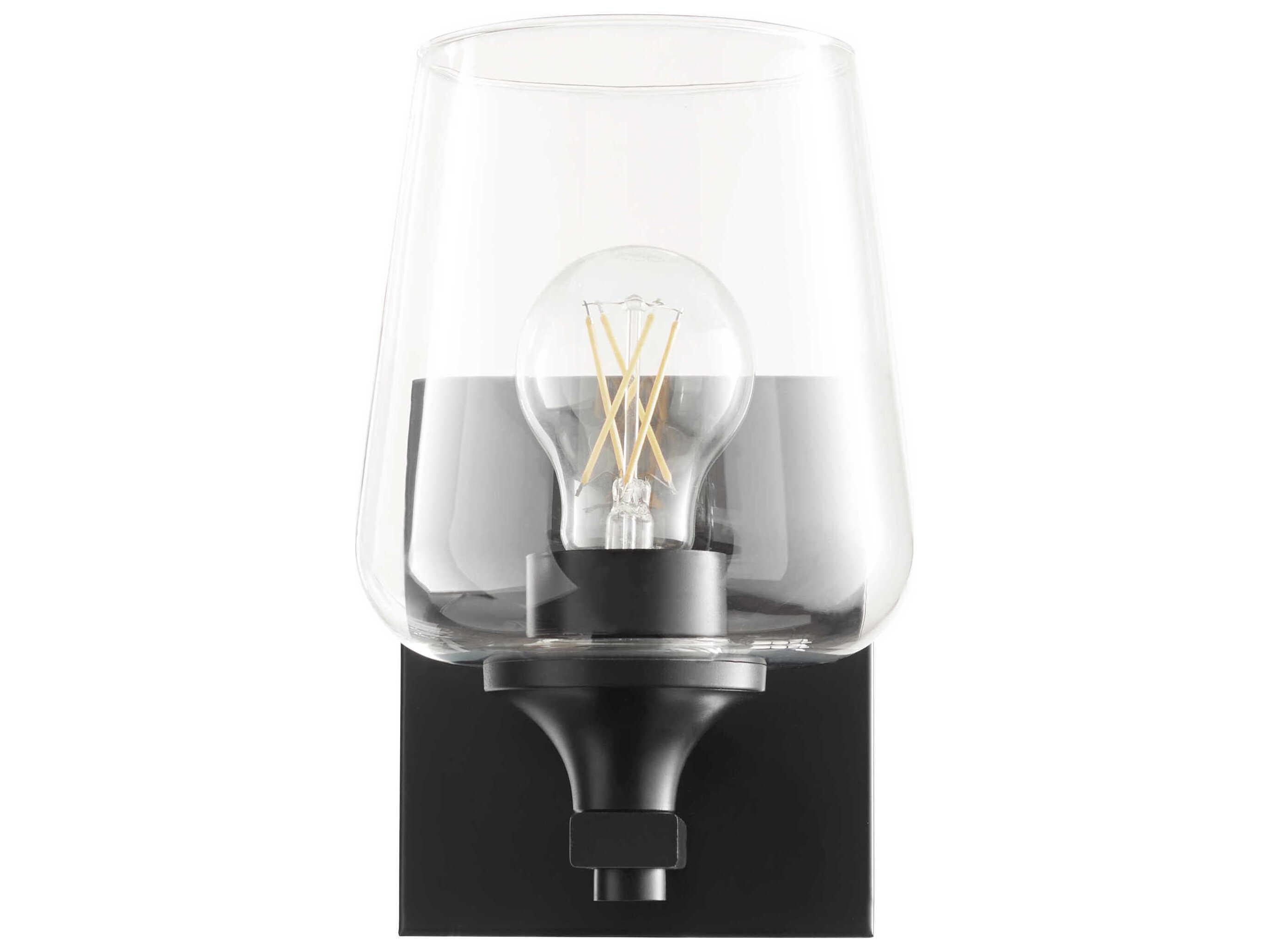 Quorum Veno 1-Light Matte Black Wall Sconce