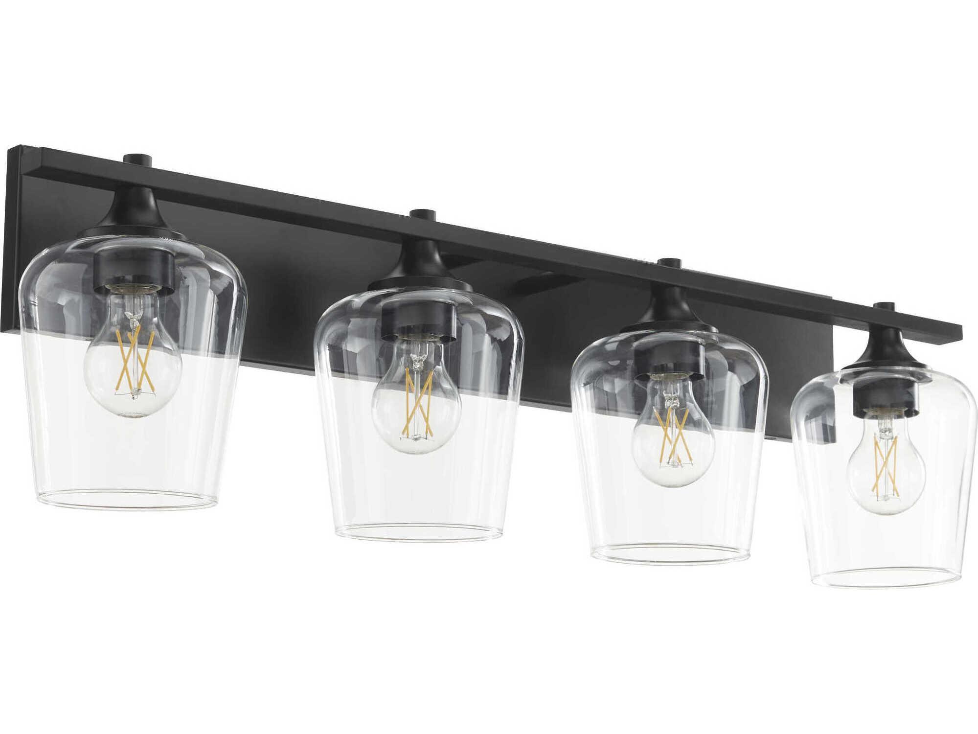 Quorum Veno 4-Light Matte Black Vanity Light