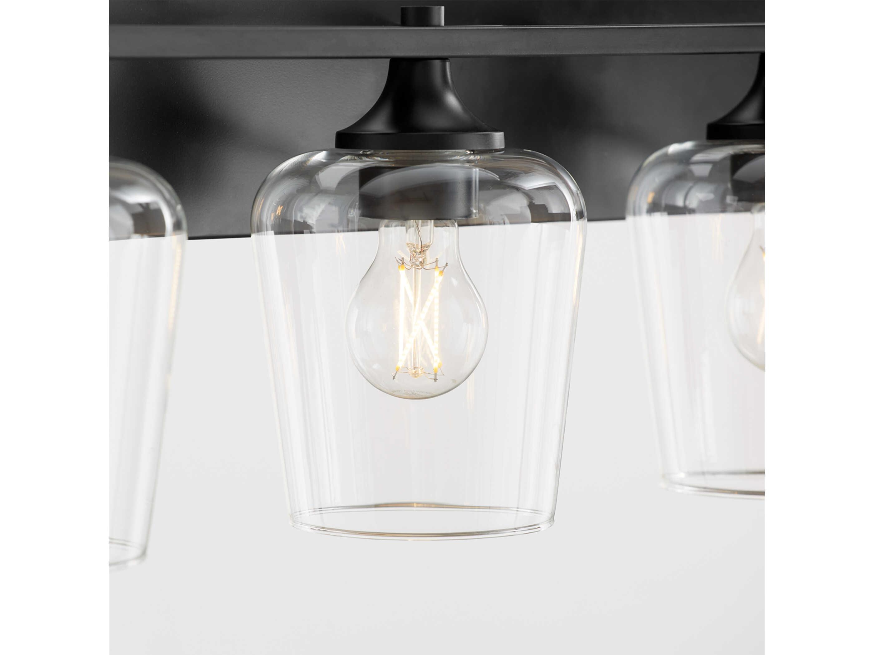 Quorum Veno 4-Light Matte Black Vanity Light