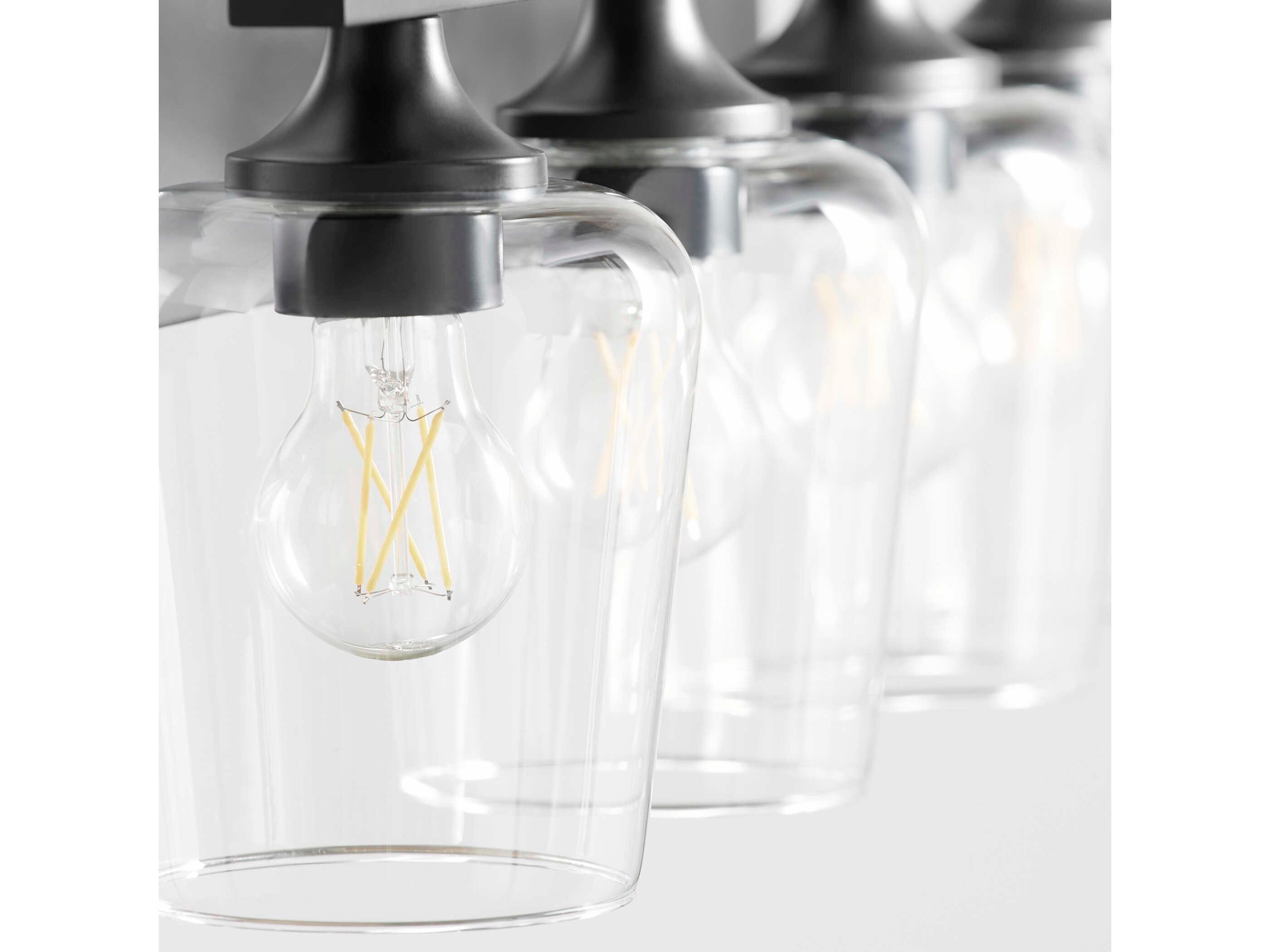 Quorum Veno 4-Light Matte Black Vanity Light