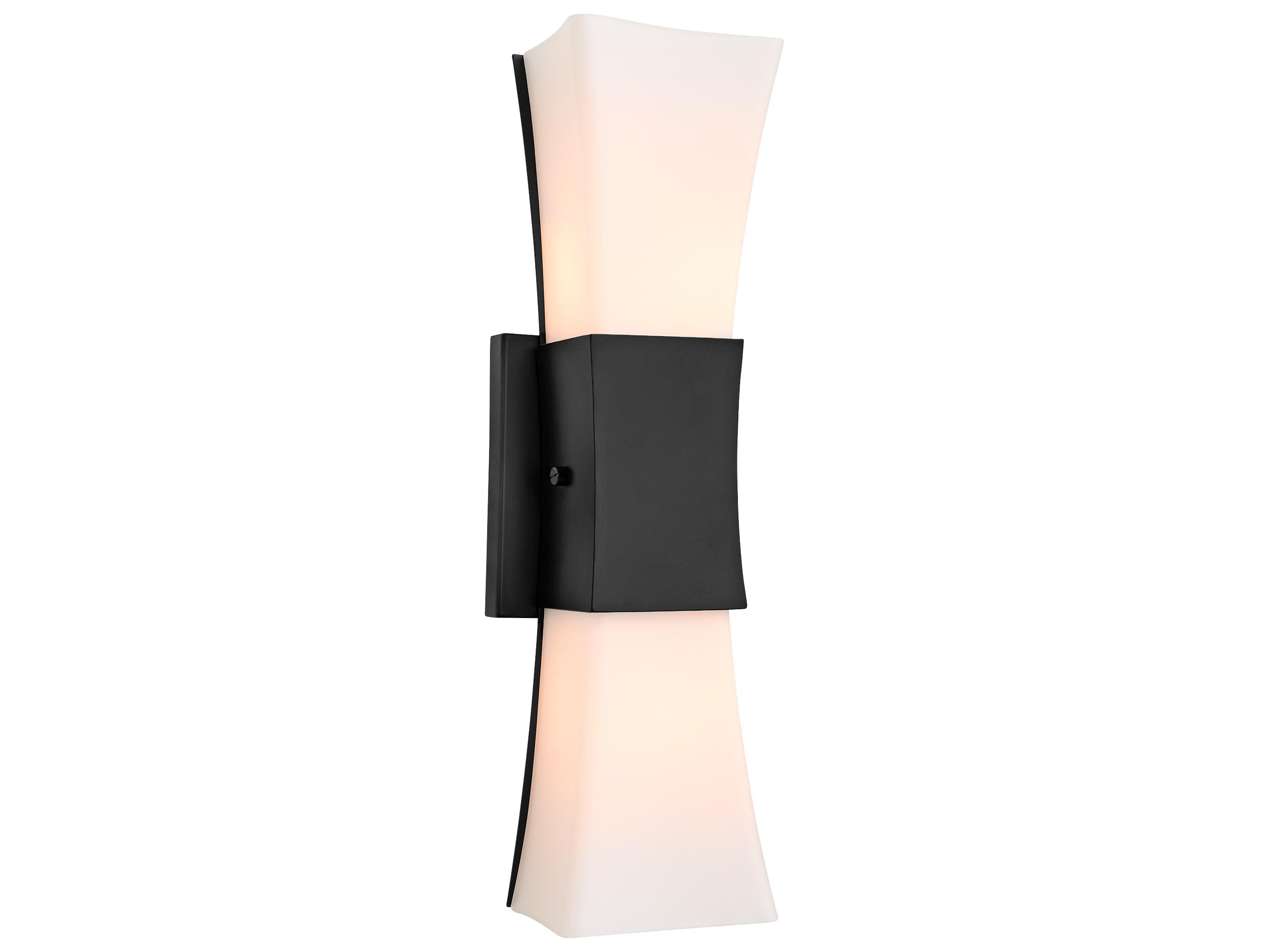 Quorum Ayala 2-Light Matte Black Wall Sconce