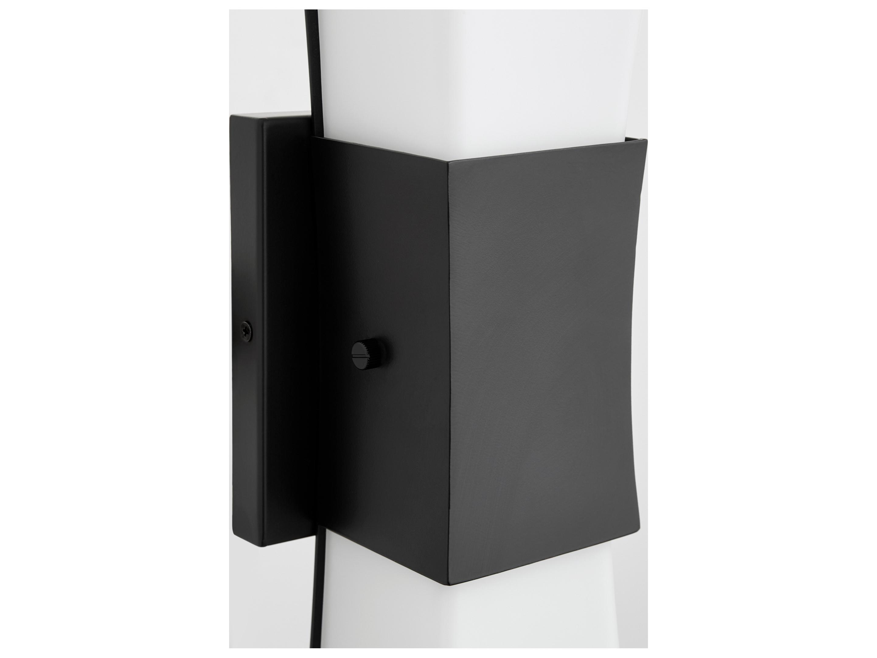 Quorum Ayala 2-Light Matte Black Wall Sconce