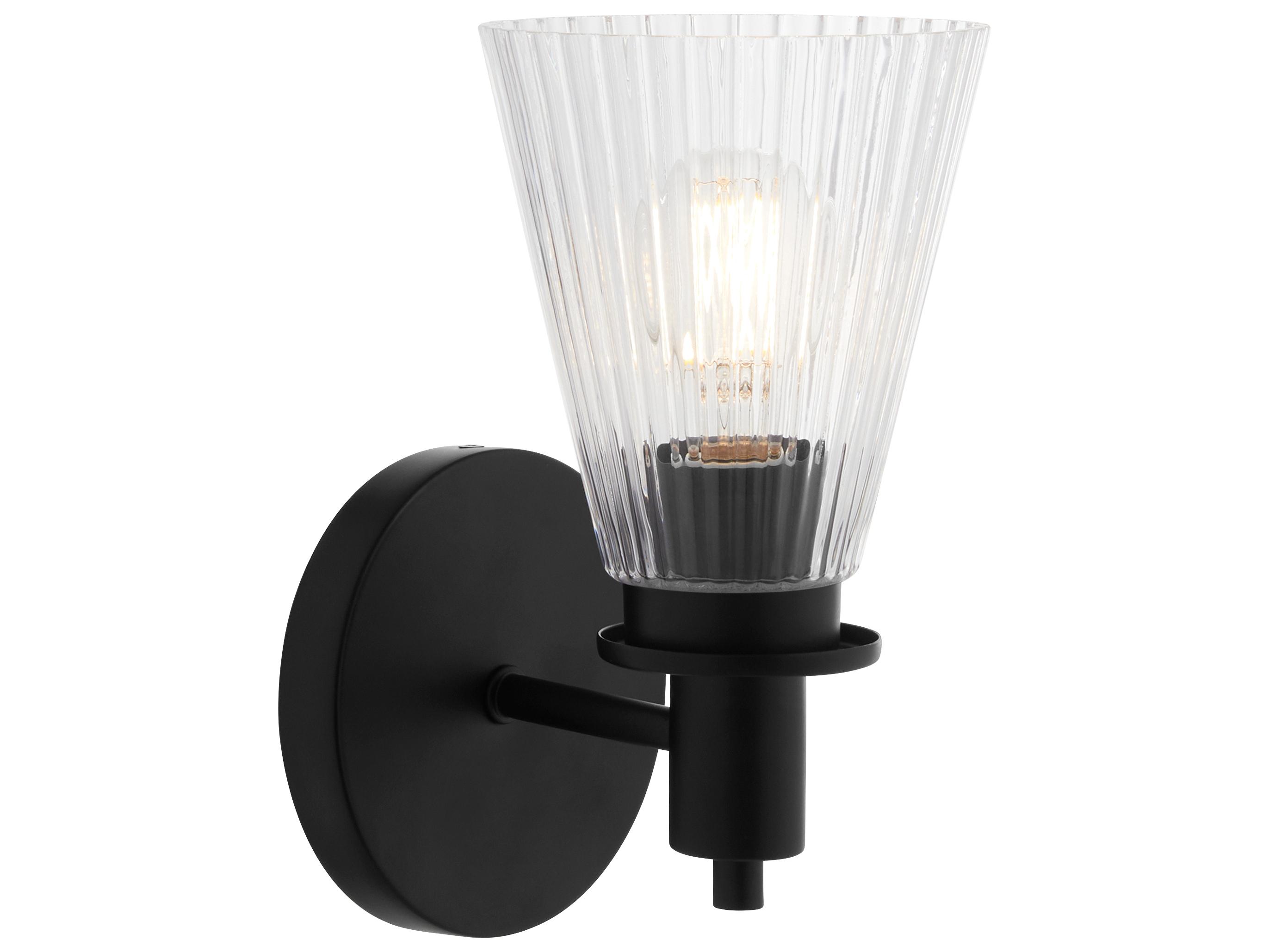 Quorum Lawton Matte Black Wall Sconce