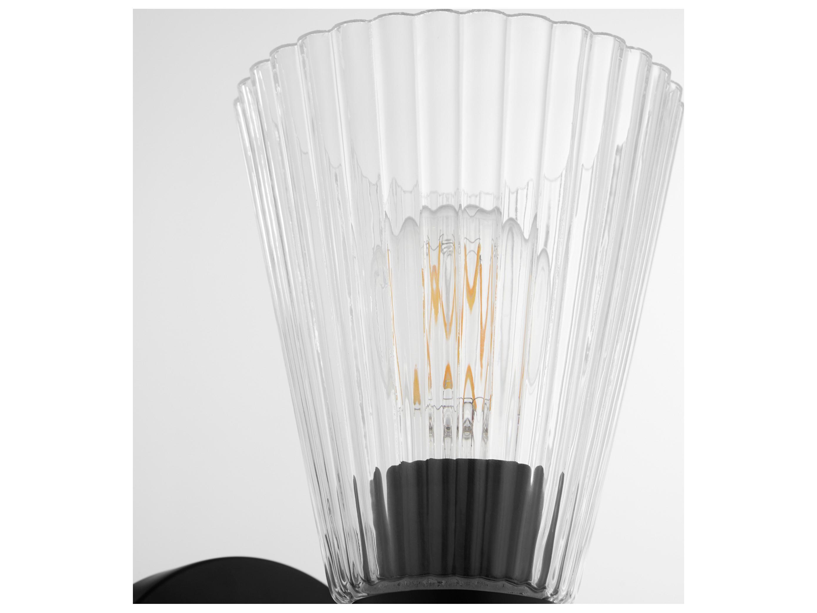 Quorum Lawton Matte Black Wall Sconce