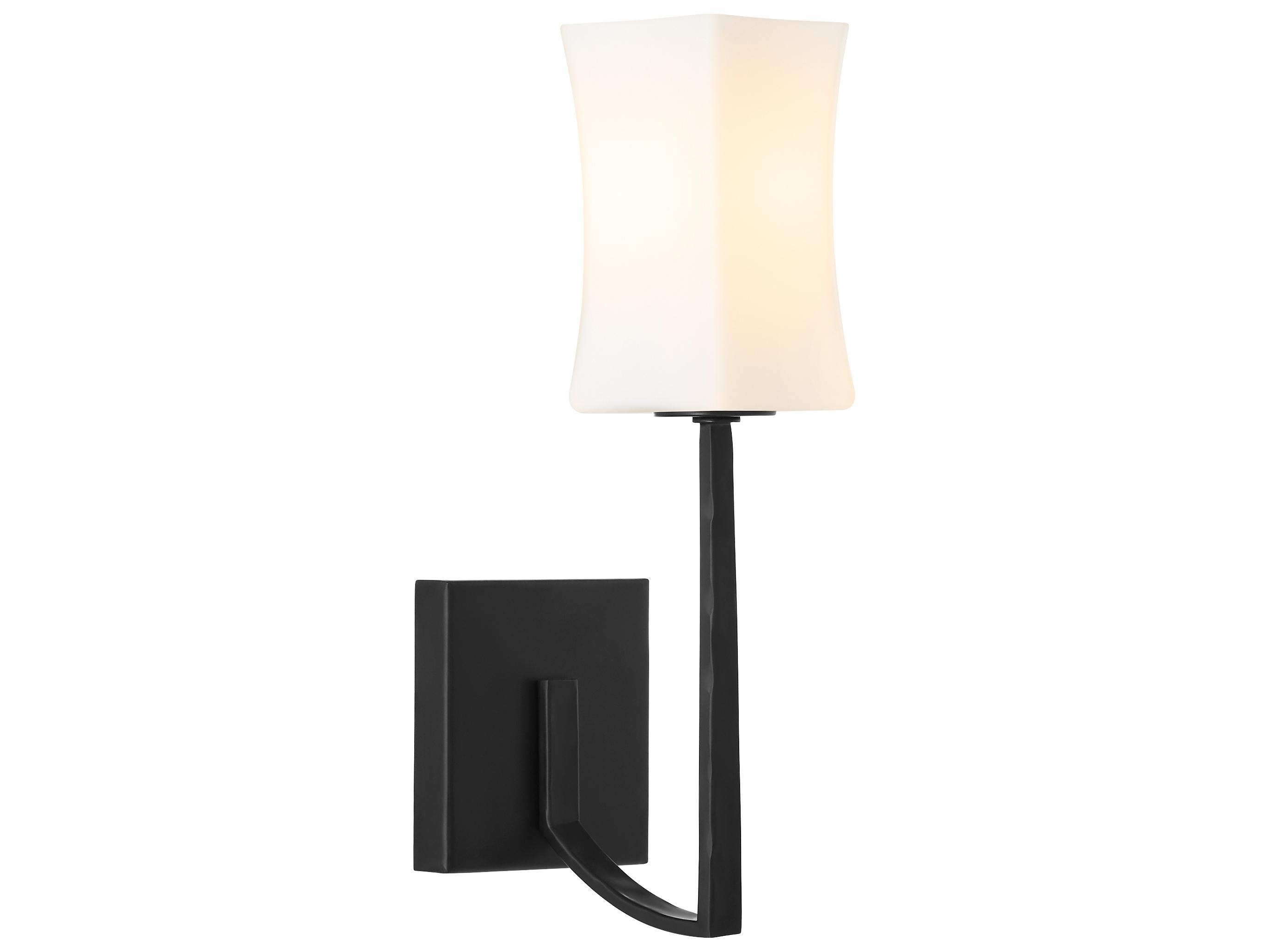 Quorum Ayala 1-Light Matte Black Wall Sconce