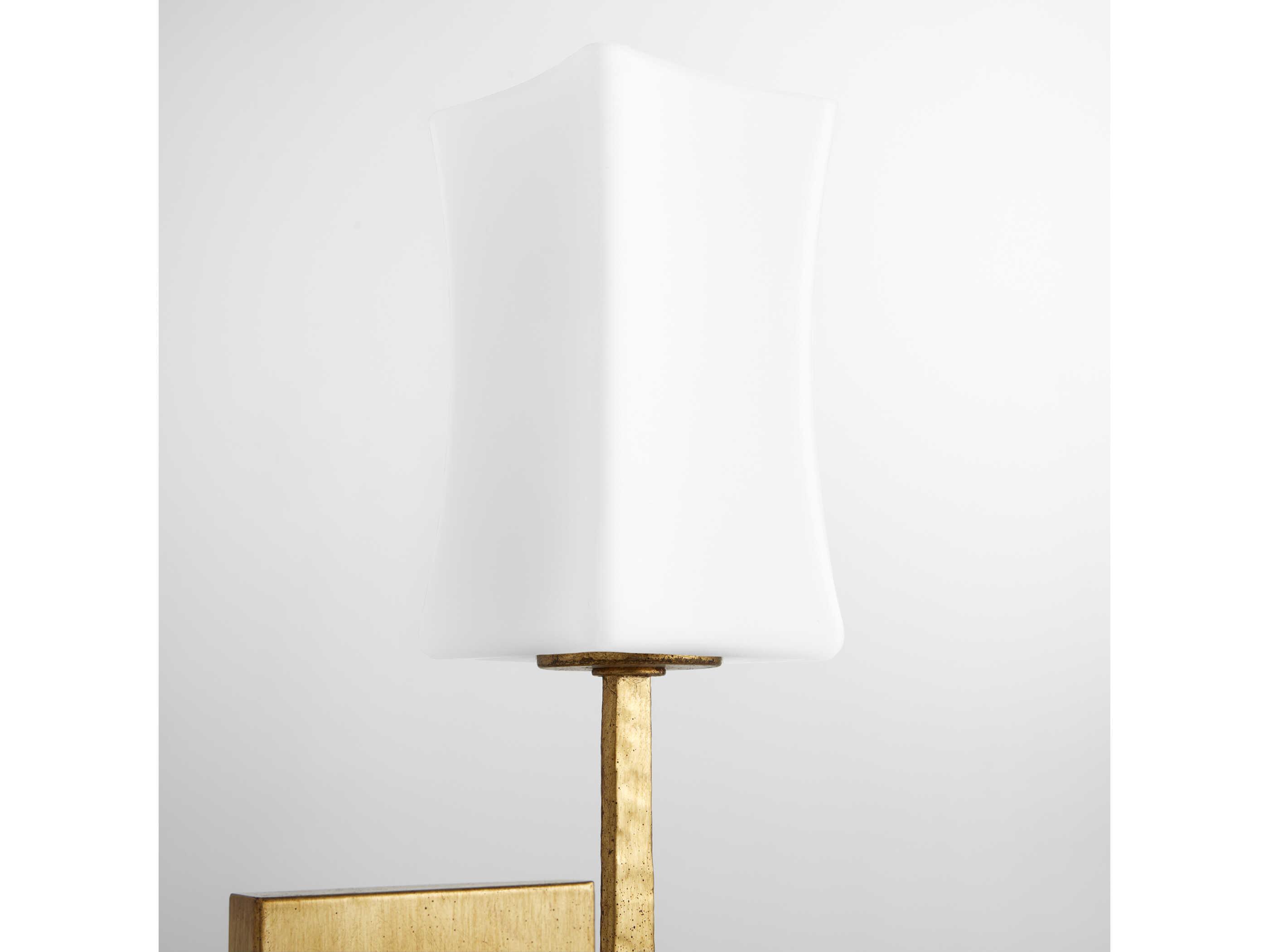 Quorum Ayala 1-Light Gold Leaf Wall Sconce