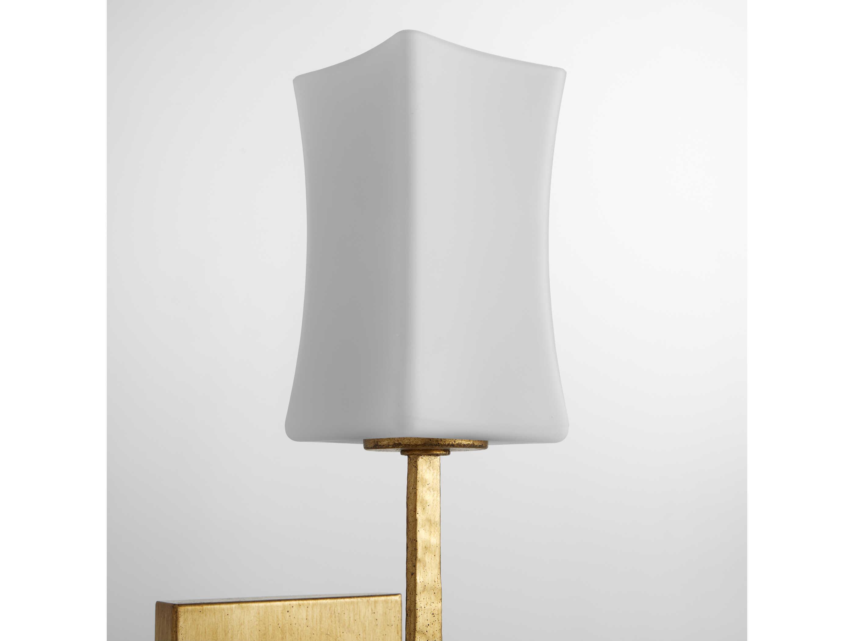 Quorum Ayala 1-Light Gold Leaf Wall Sconce