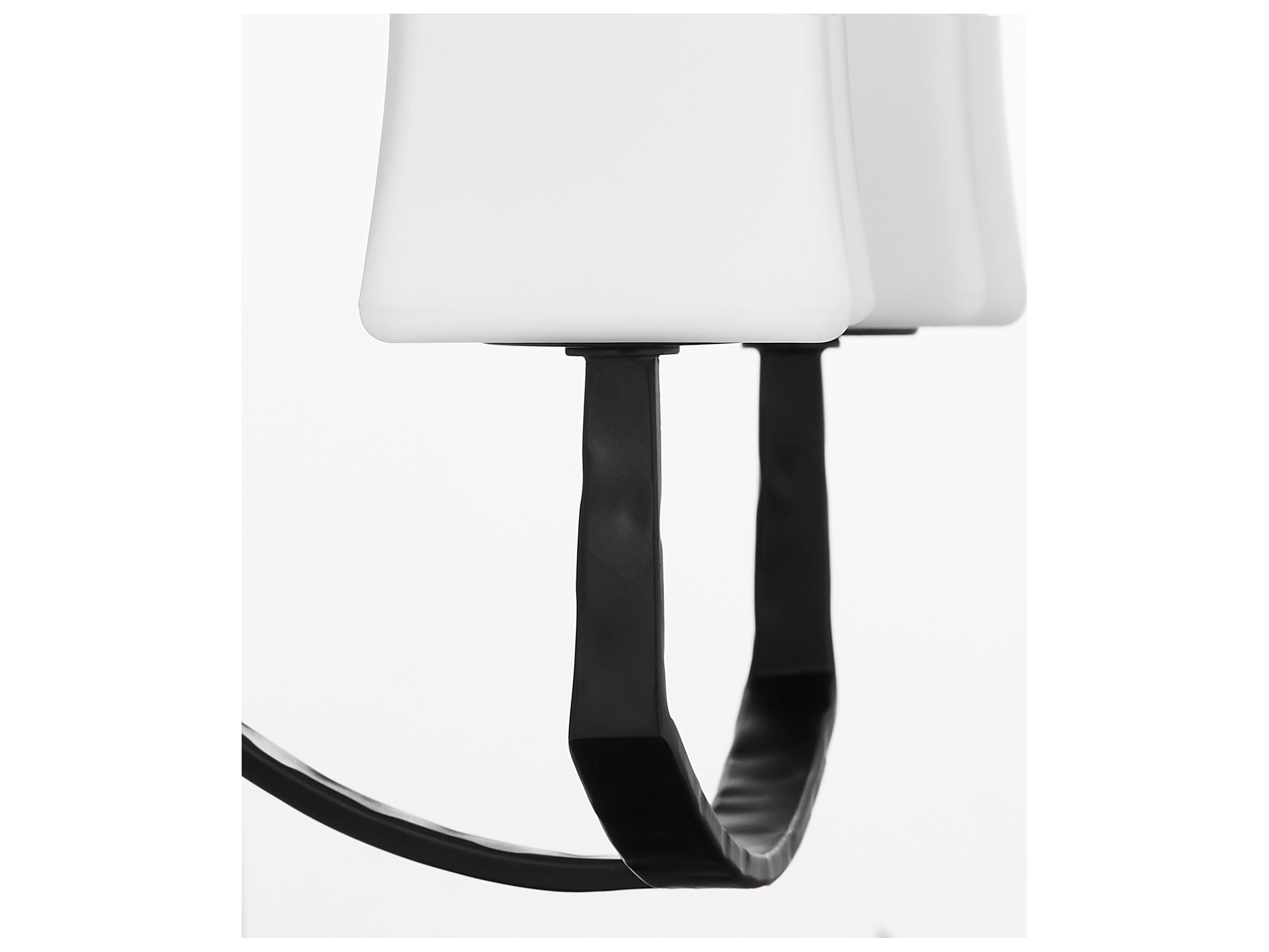 Quorum Ayala 2-Light Matte Black Wall Sconce