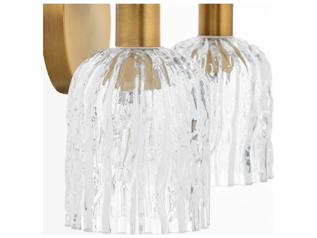 Quorum Meriam 2-Light Brushed Brass Vanity Light