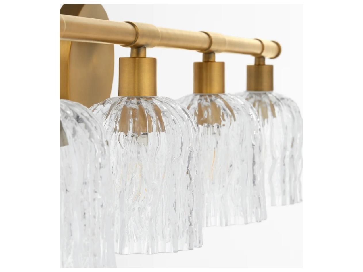 Quorum Meriam 4-Light Brushed Brass Vanity Light