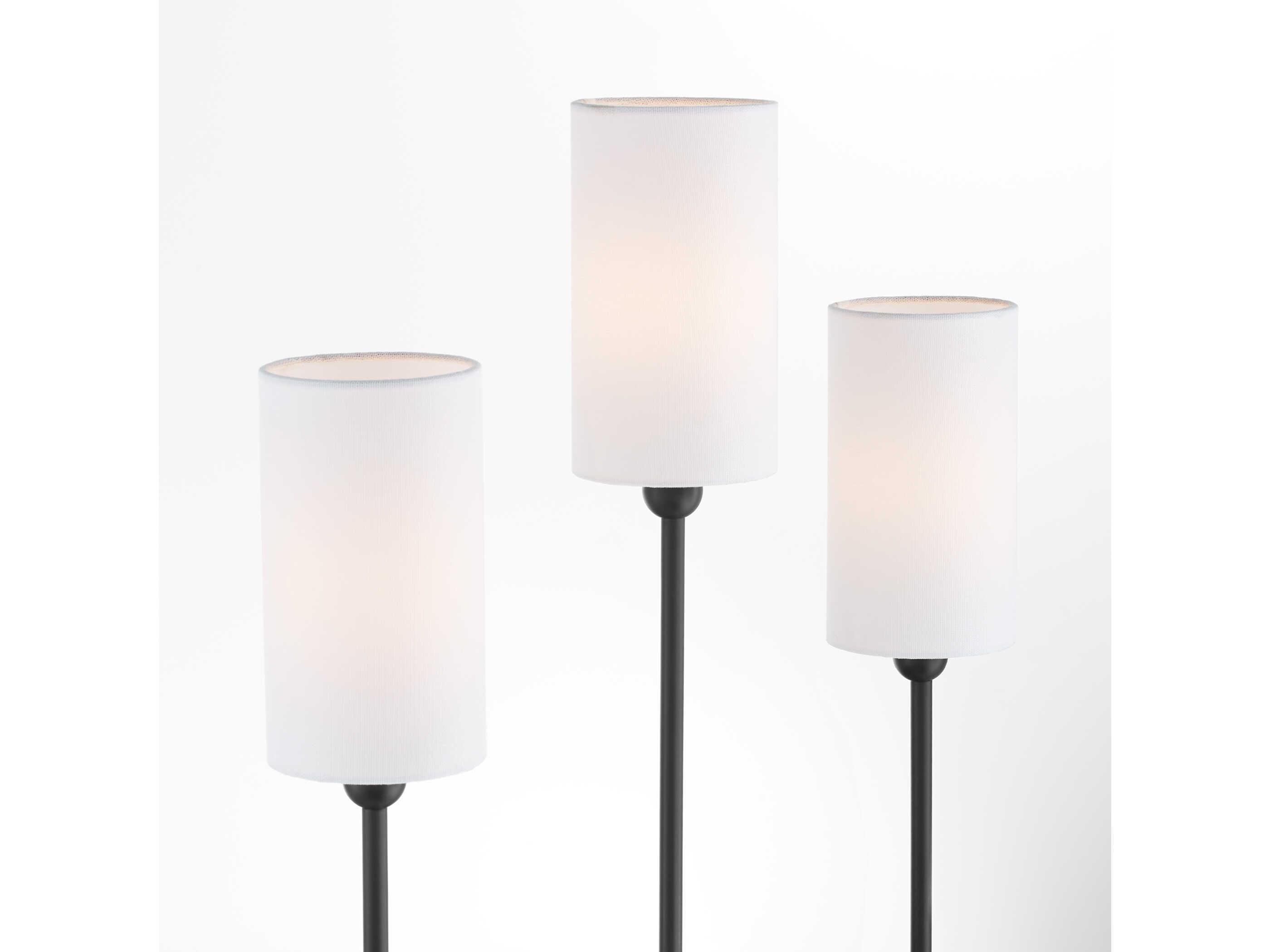 Quorum Charlotte 3-Light Matte Black Vanity Light