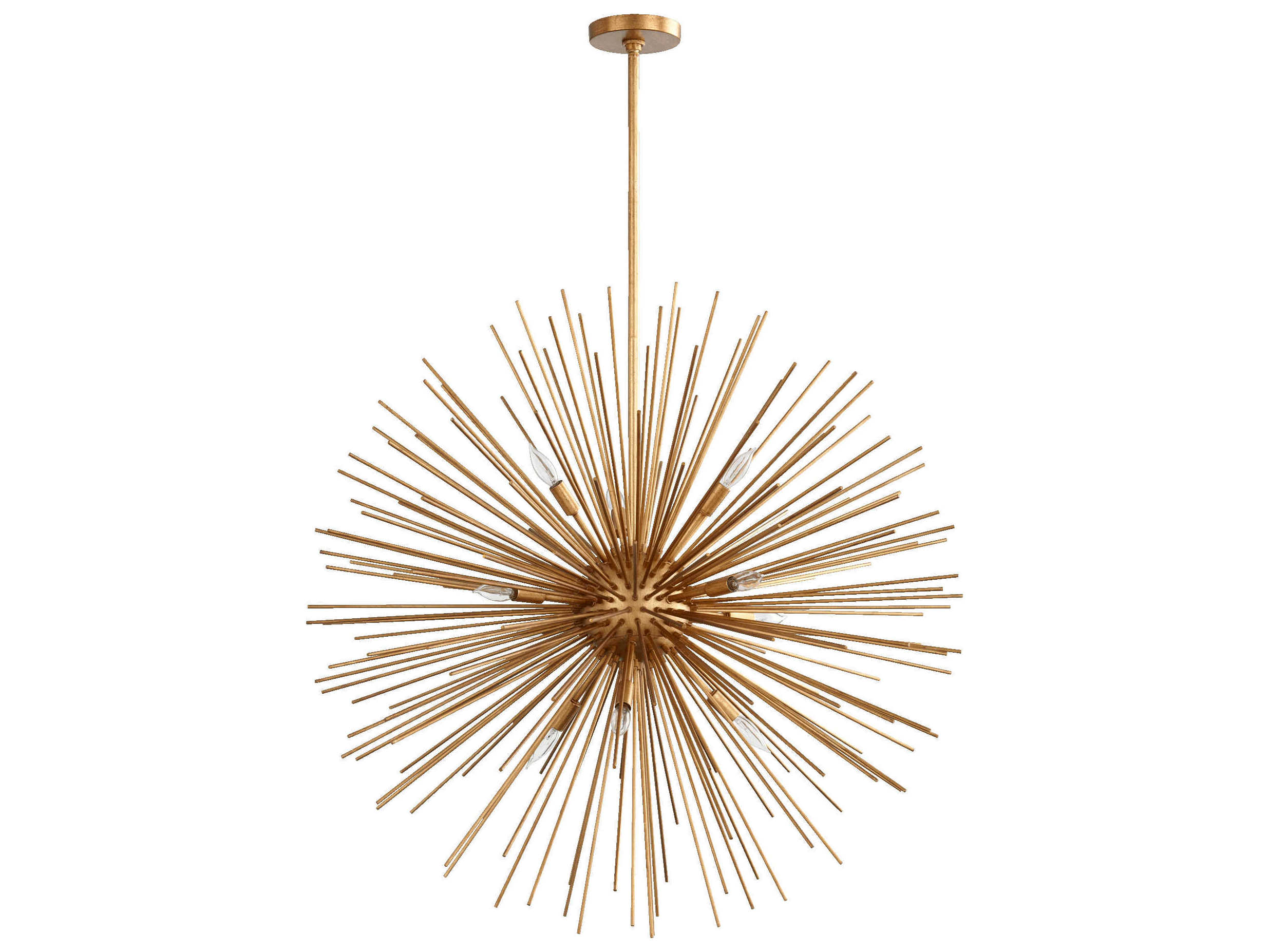 Quorum Electra 10-Light Gold Leaf Sputnik Pendant