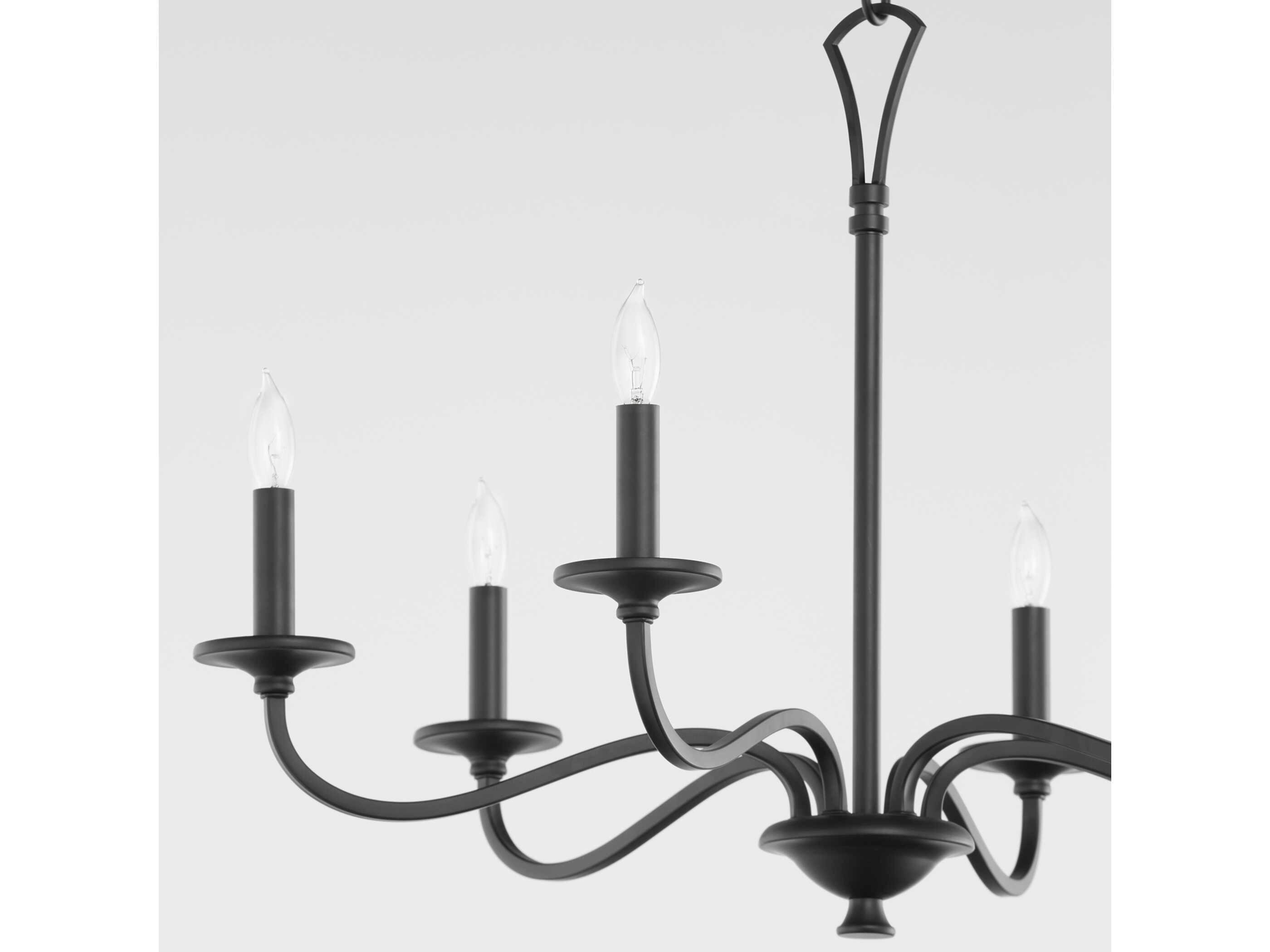 Quorum Maryse 9-Light Matte Black Candelabra Chandelier
