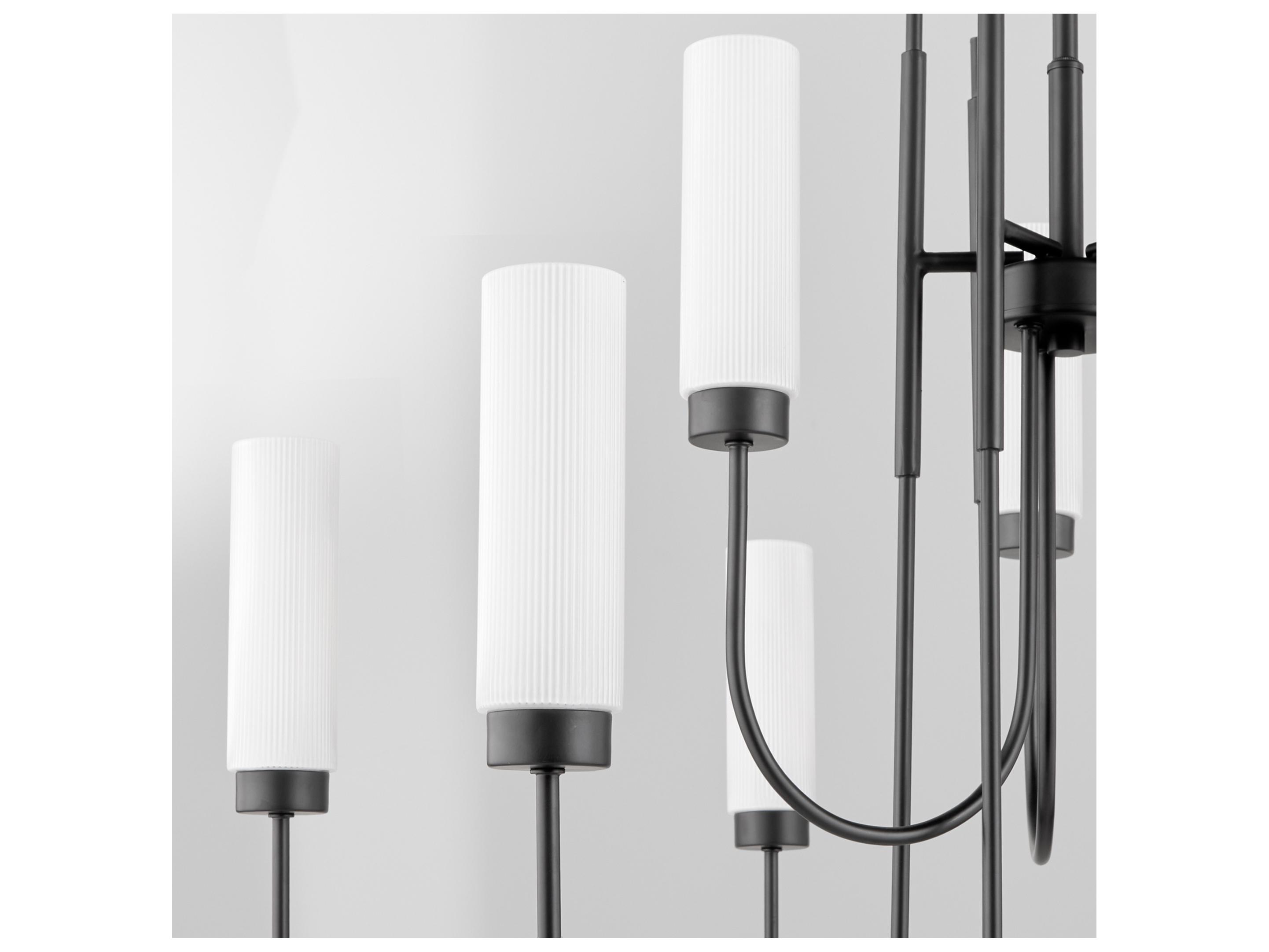 Quorum Jerome 9-Light Matte Black Candelabra Chandelier