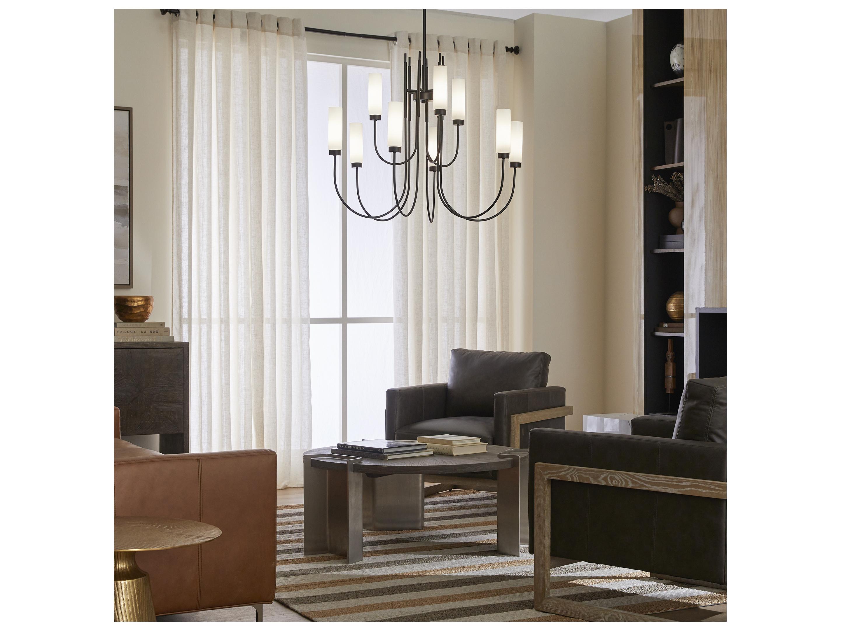 Quorum Jerome 9-Light Matte Black Candelabra Chandelier