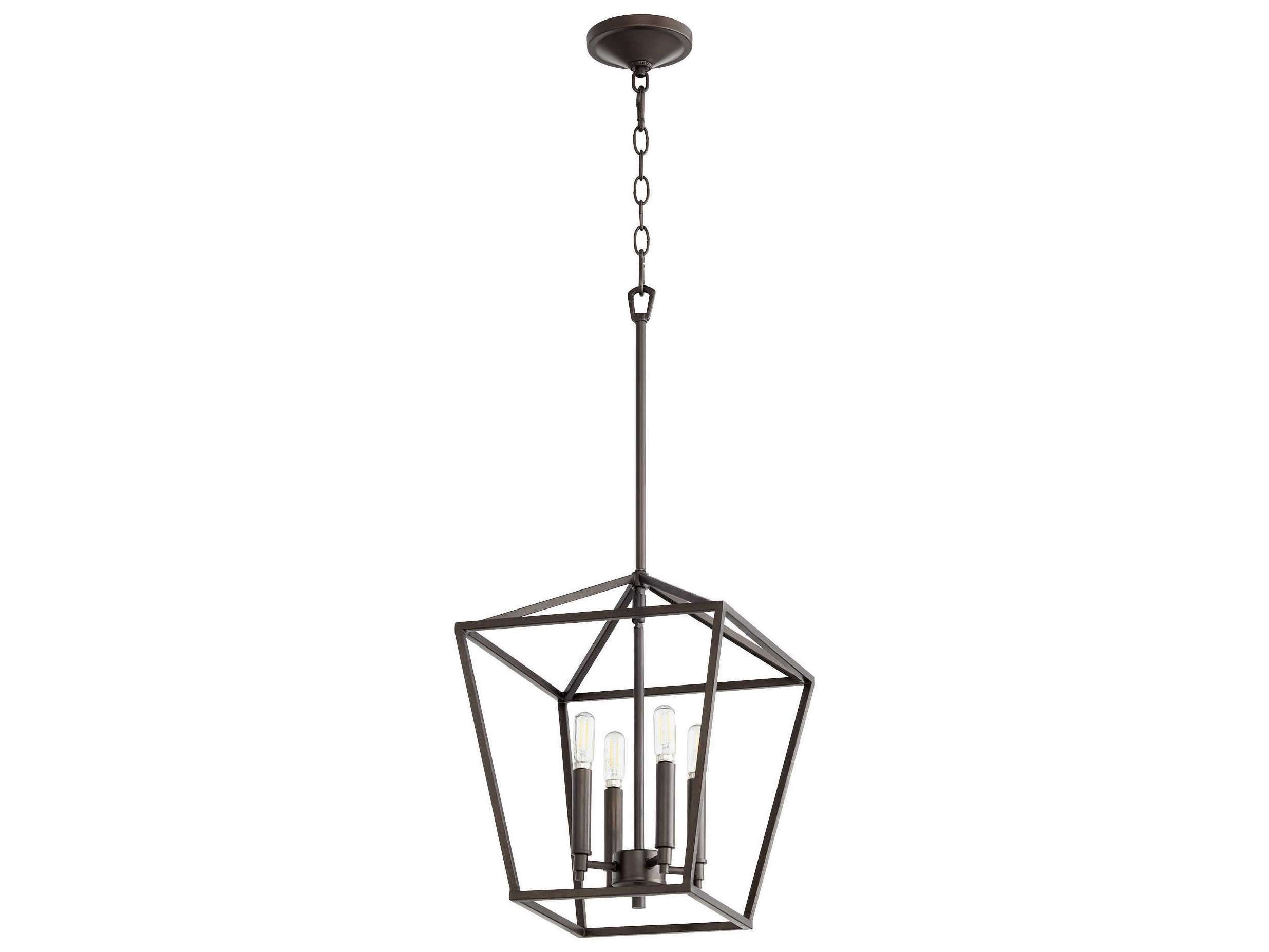 Quorum Gabriel 4-Light Oiled Bronze Candelabra Chandelier