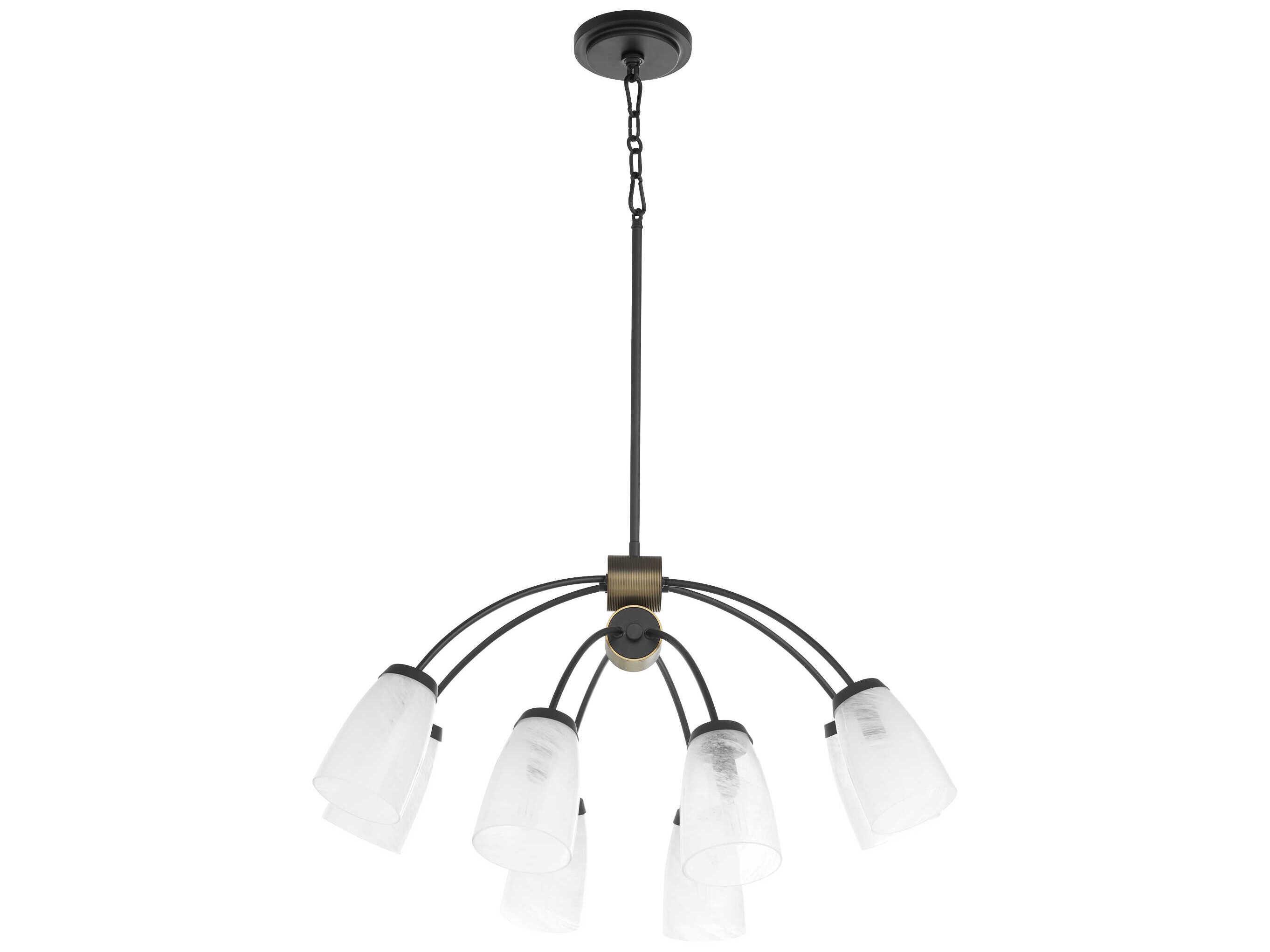 Quorum Arpeggio 8-Light Matte Black Chandelier