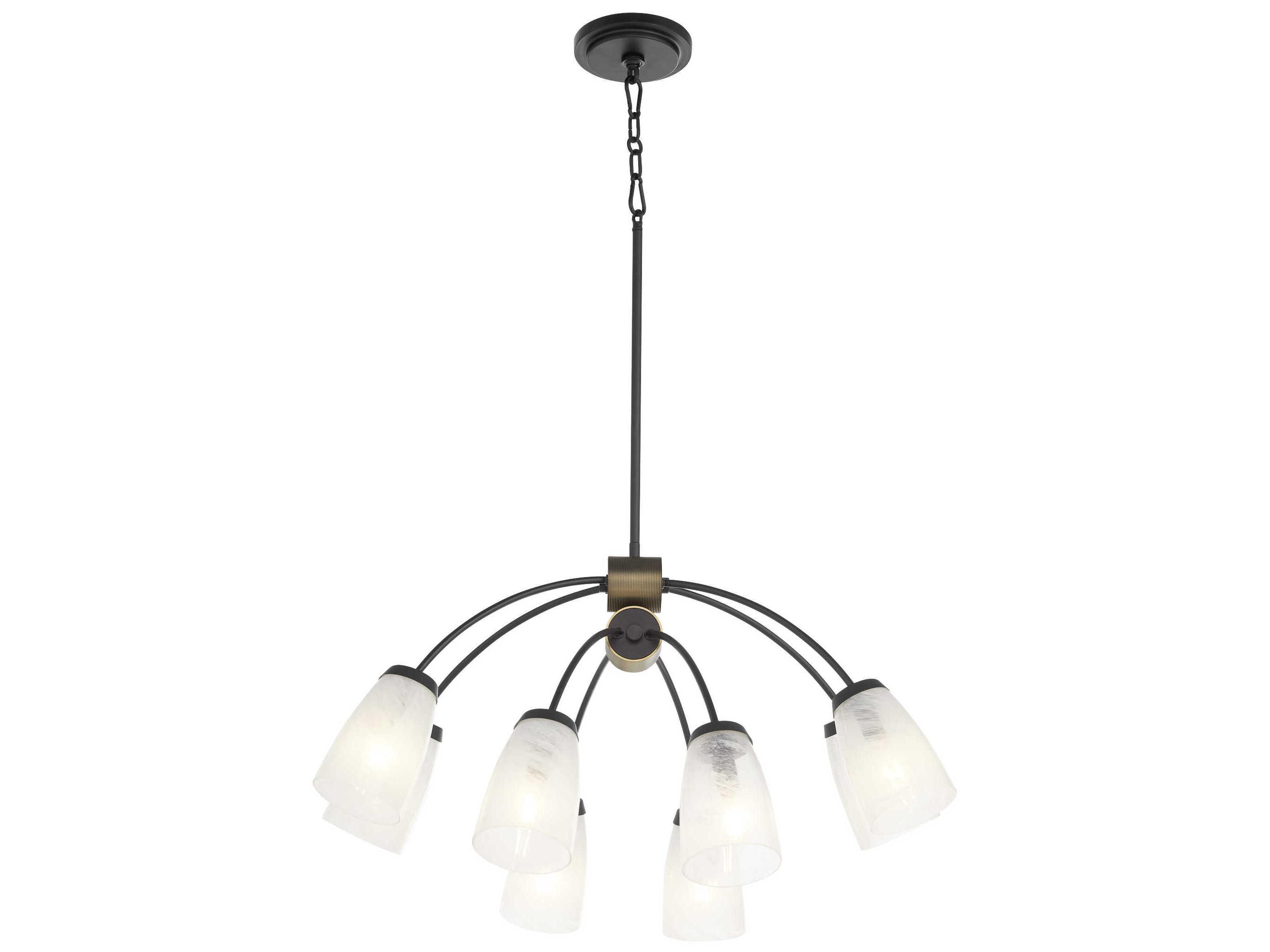 Quorum Arpeggio 8-Light Matte Black Chandelier