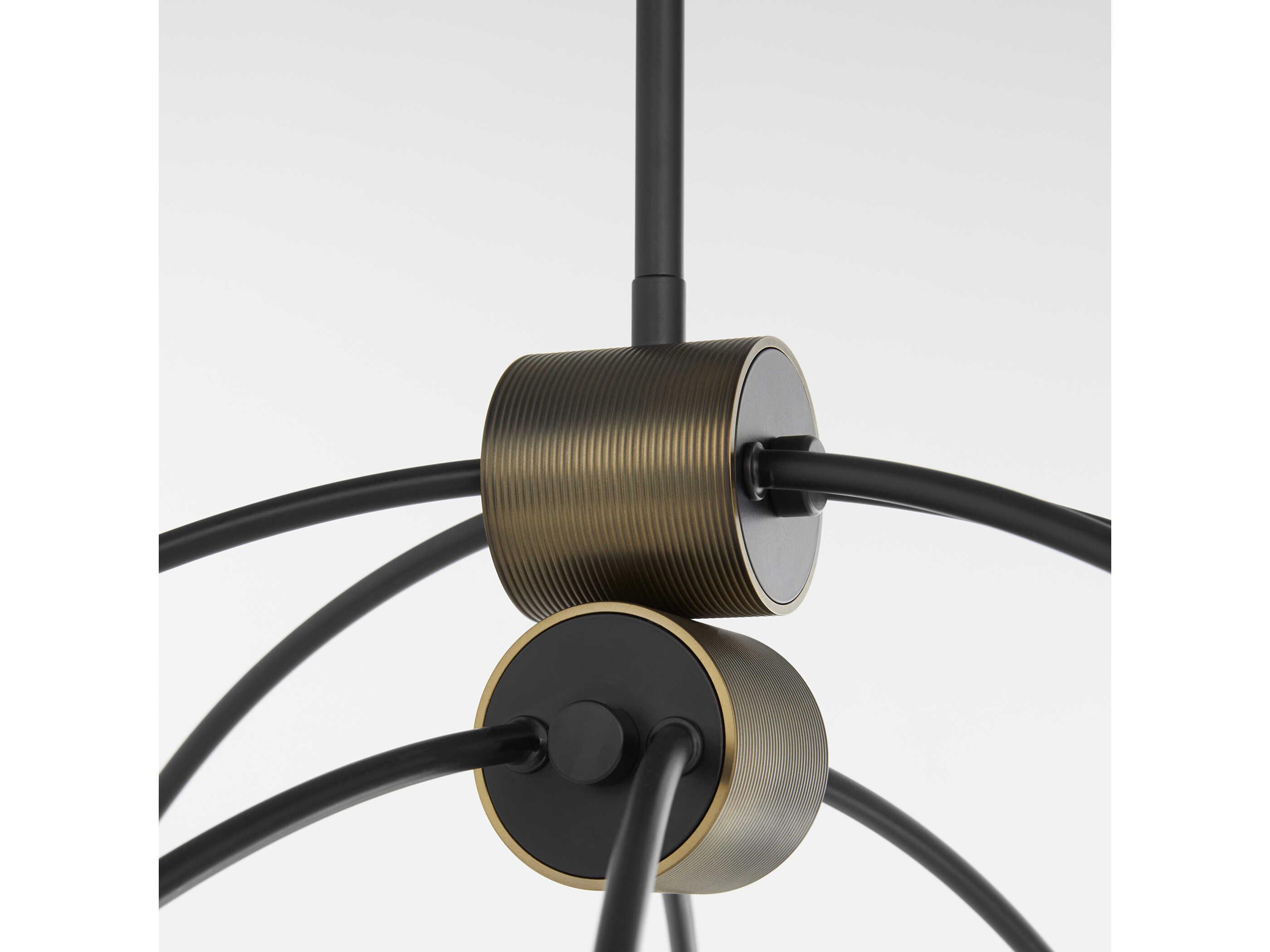 Quorum Arpeggio 8-Light Matte Black Chandelier