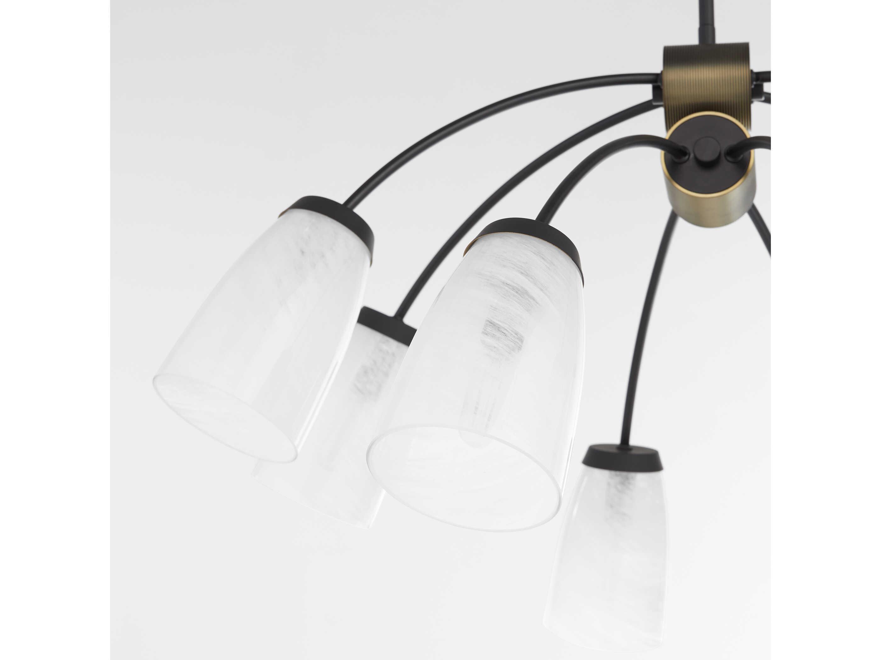 Quorum Arpeggio 8-Light Matte Black Chandelier