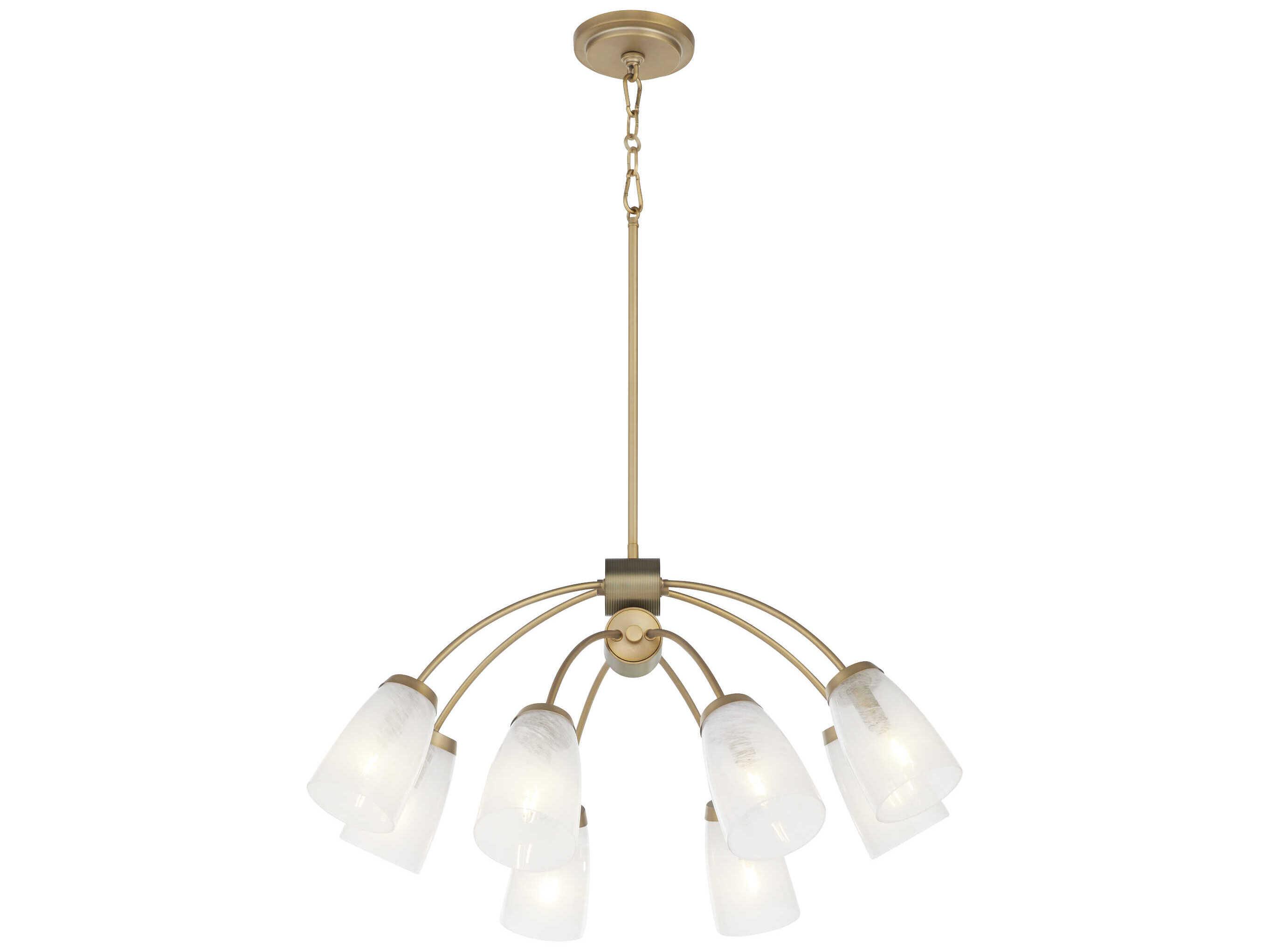 Quorum Arpeggio 8-Light Aged Brass Chandelier