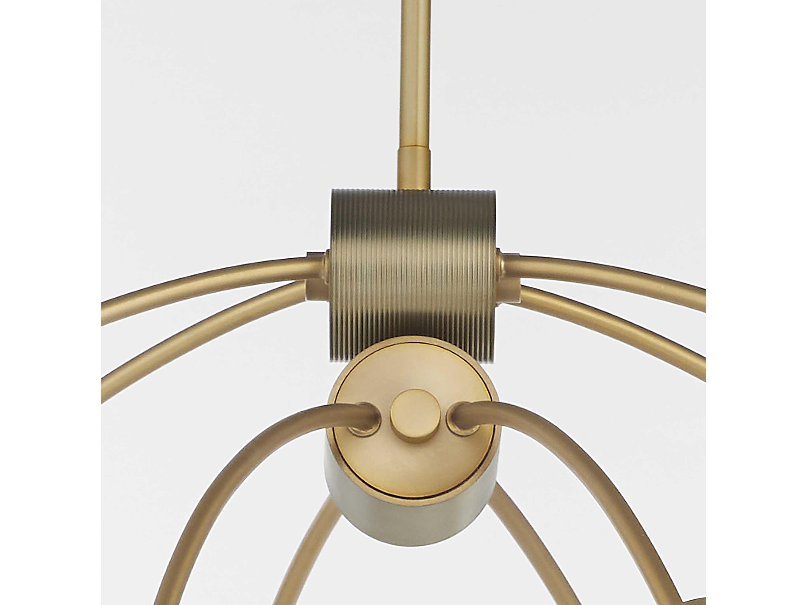Quorum Arpeggio 8-Light Aged Brass Chandelier