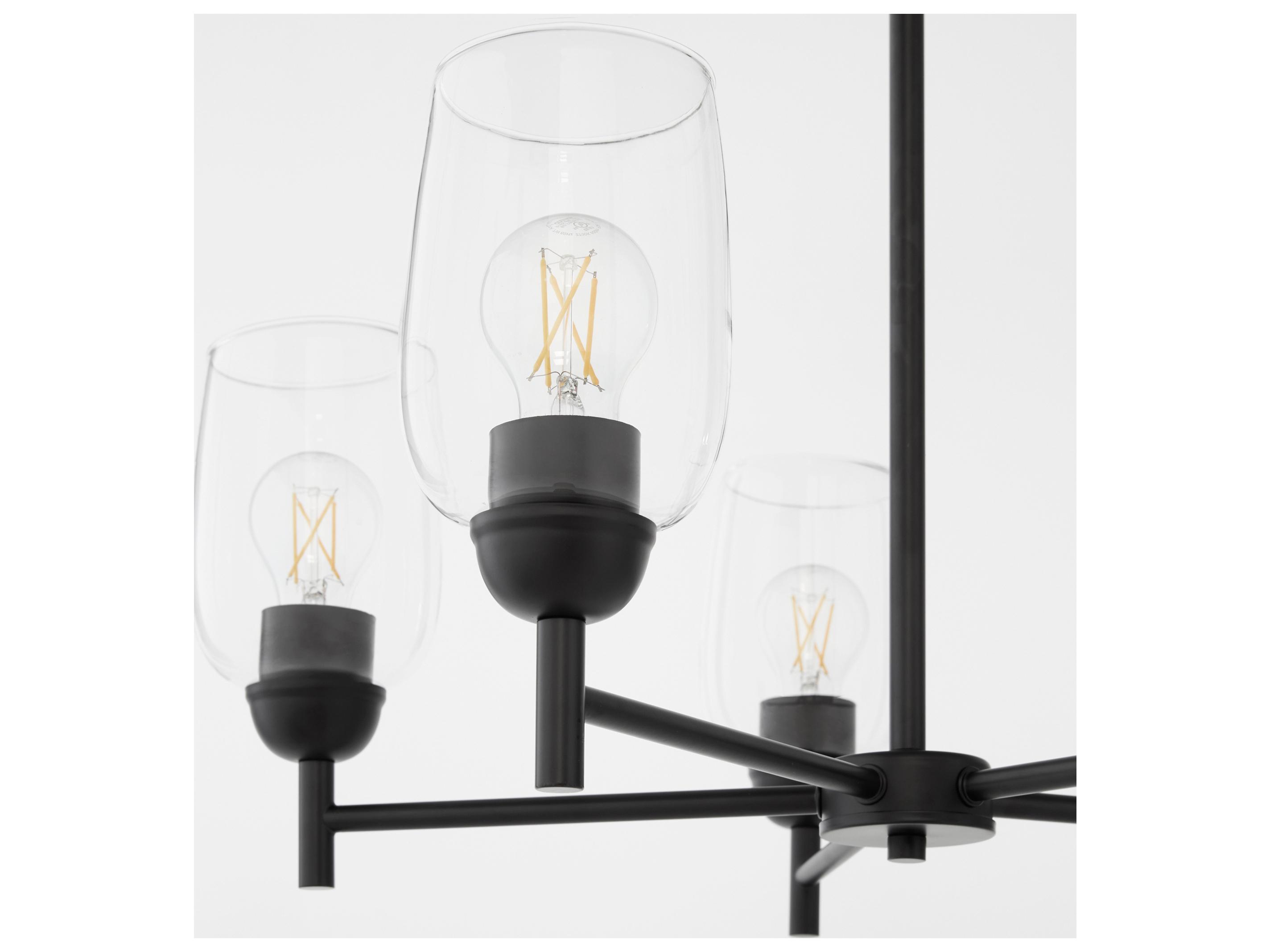 Quorum Wallinger 5-Light Matte Black Chandelier
