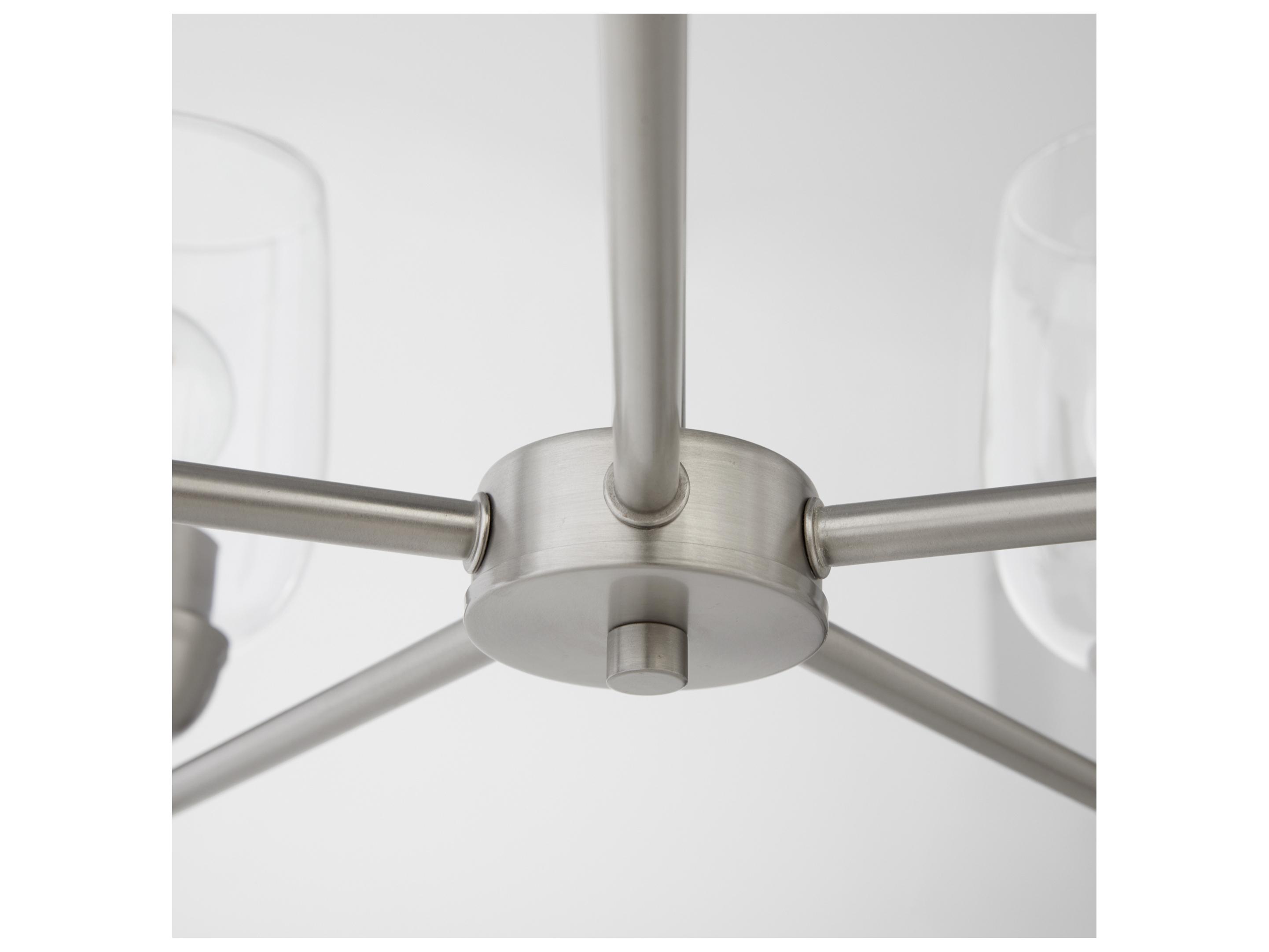 Quorum Wallinger 5-Light Satin Nickel Chandelier