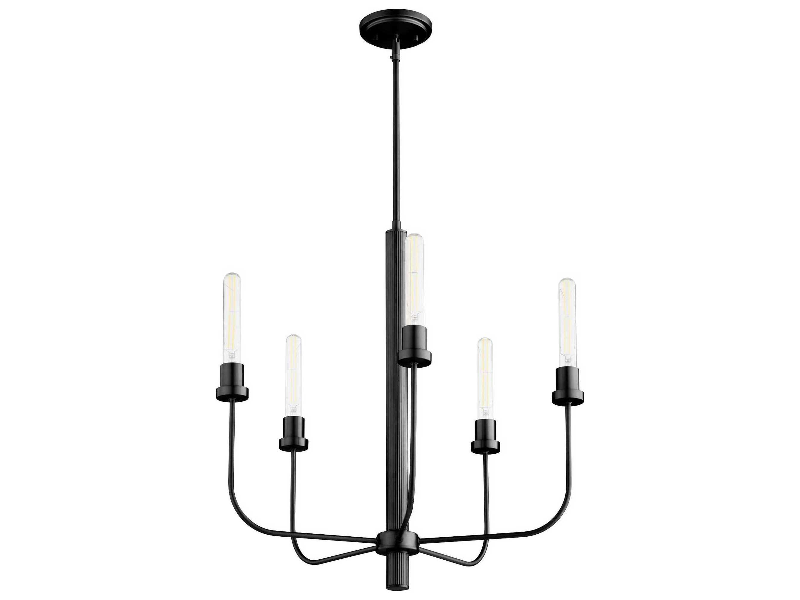Quorum Sheridan 5-Light Matte Black Chandelier