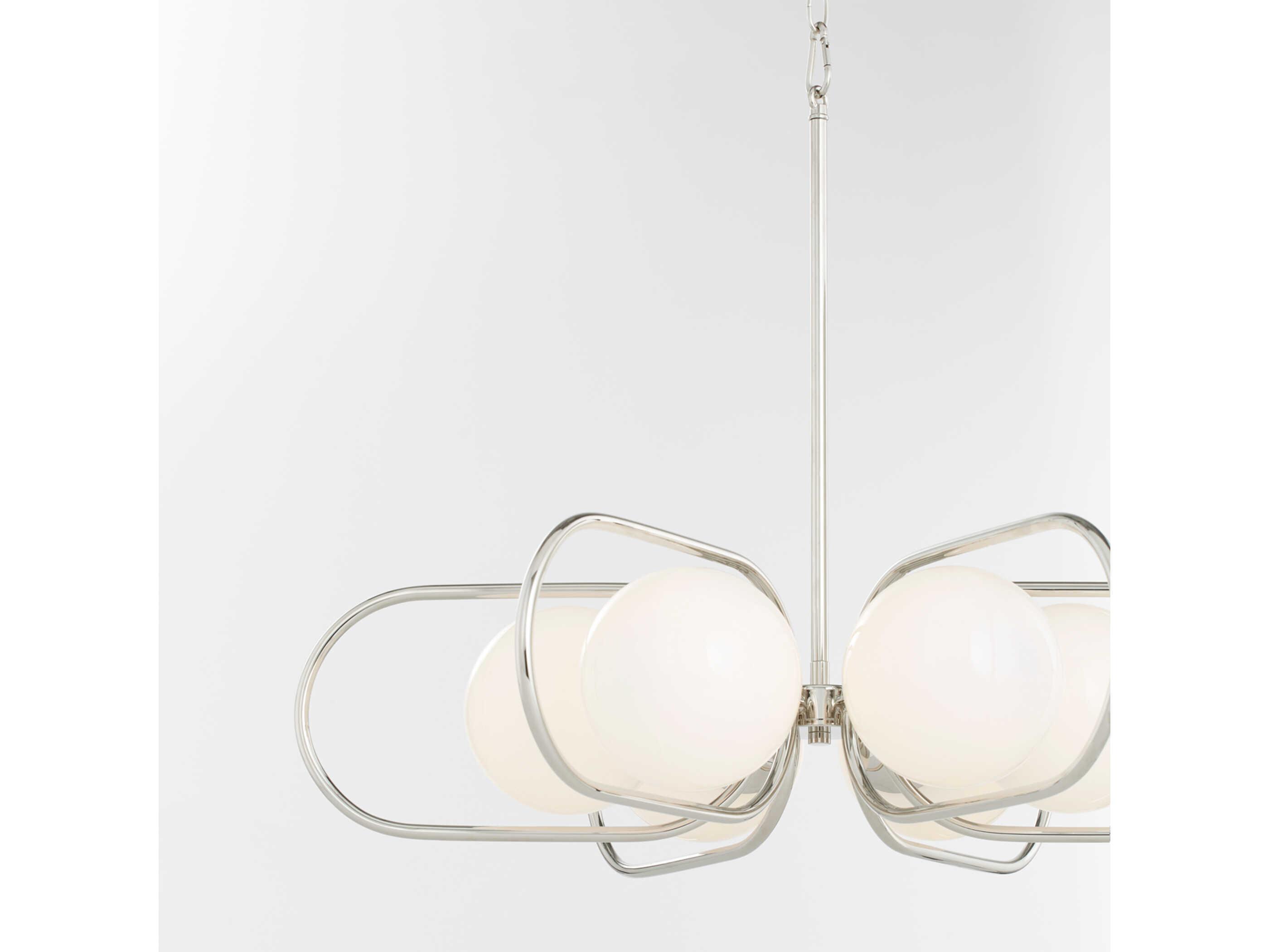 Quorum Belmont 6-Light Polished Nickel Globe Chandelier