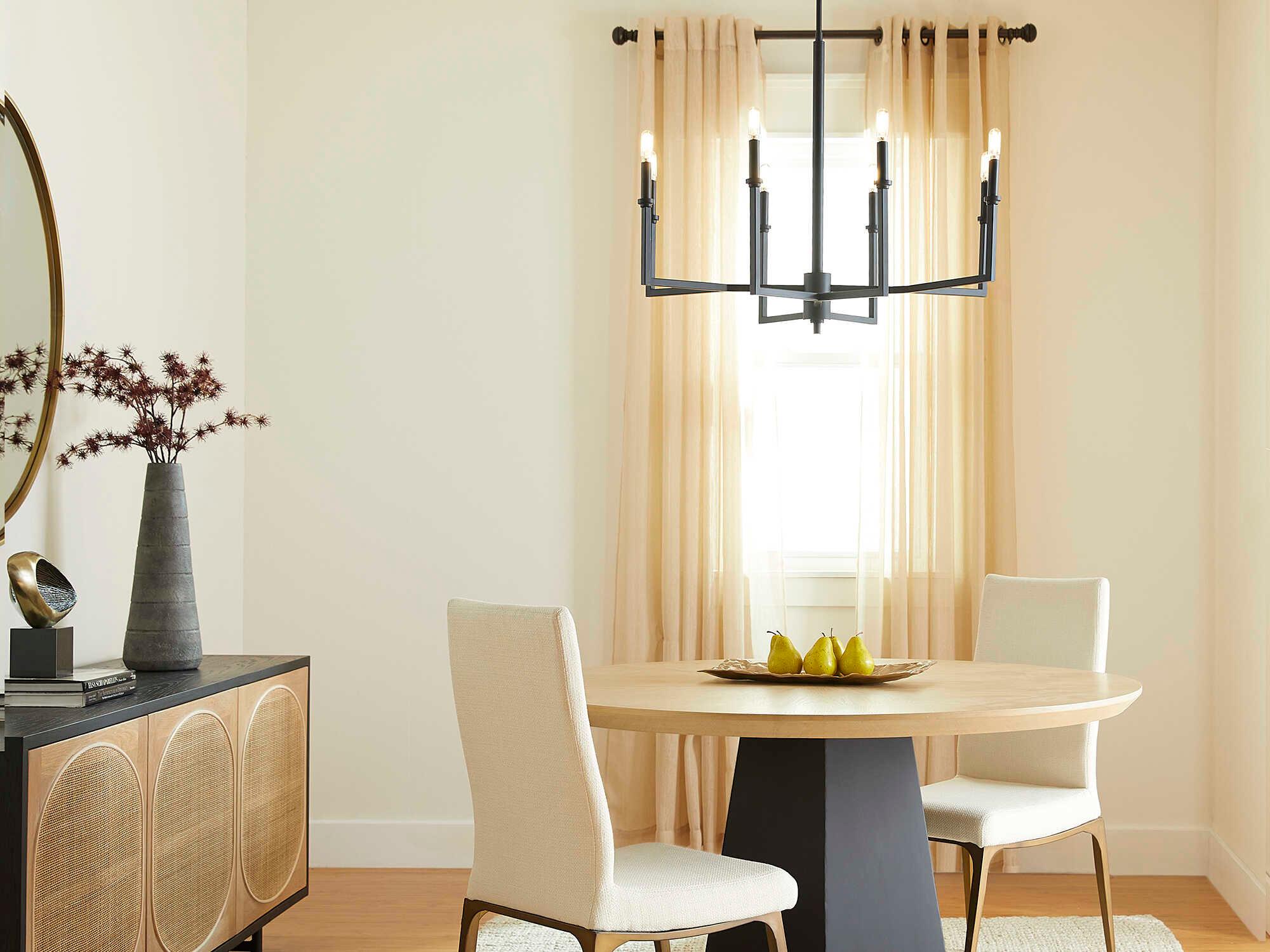 Quorum Merrick 8-Light Matte Black Candelabra Chandelier