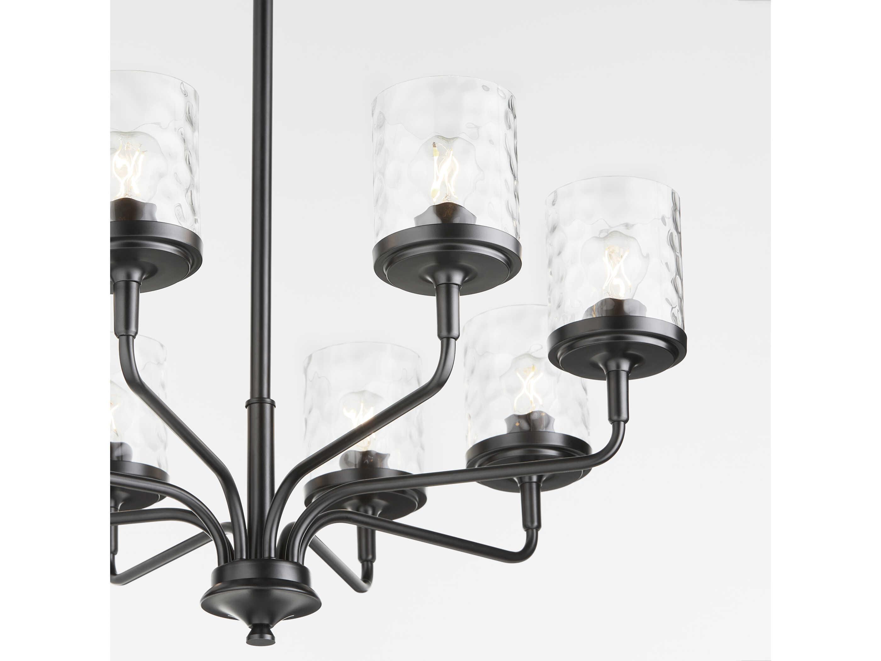 Quorum Starky 8-Light Matte Black Chandelier