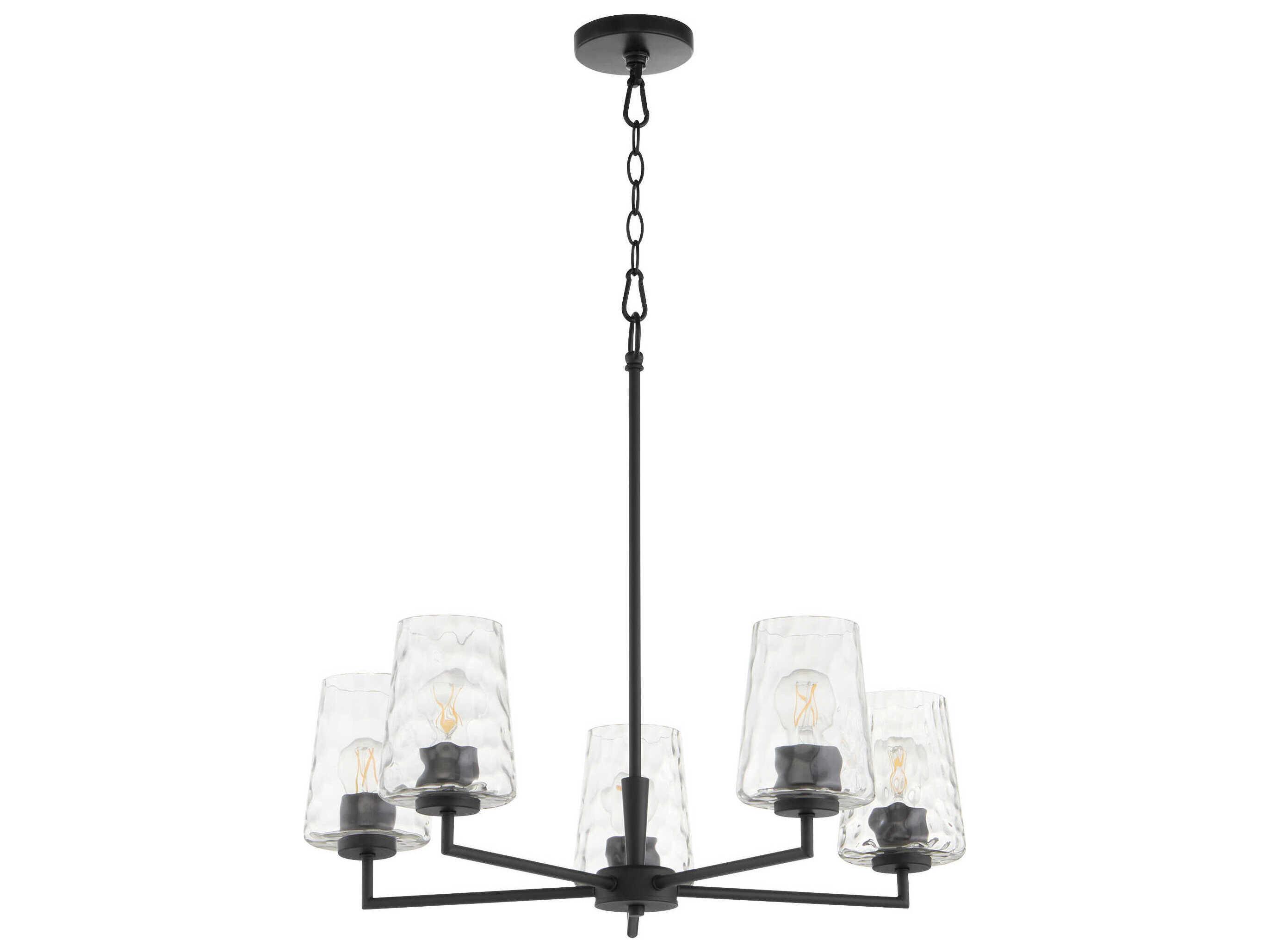Quorum Goodwin 5-Light Matte Black Chandelier