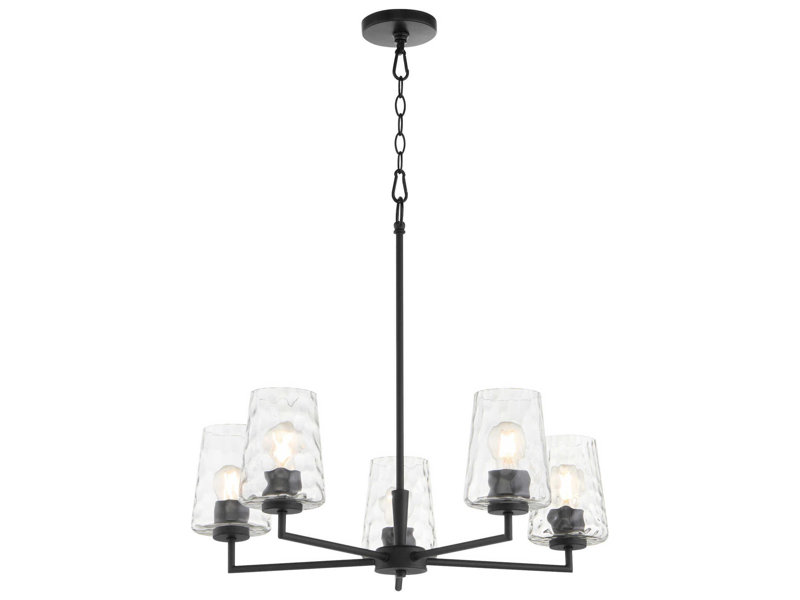 Quorum Goodwin 5-Light Matte Black Chandelier