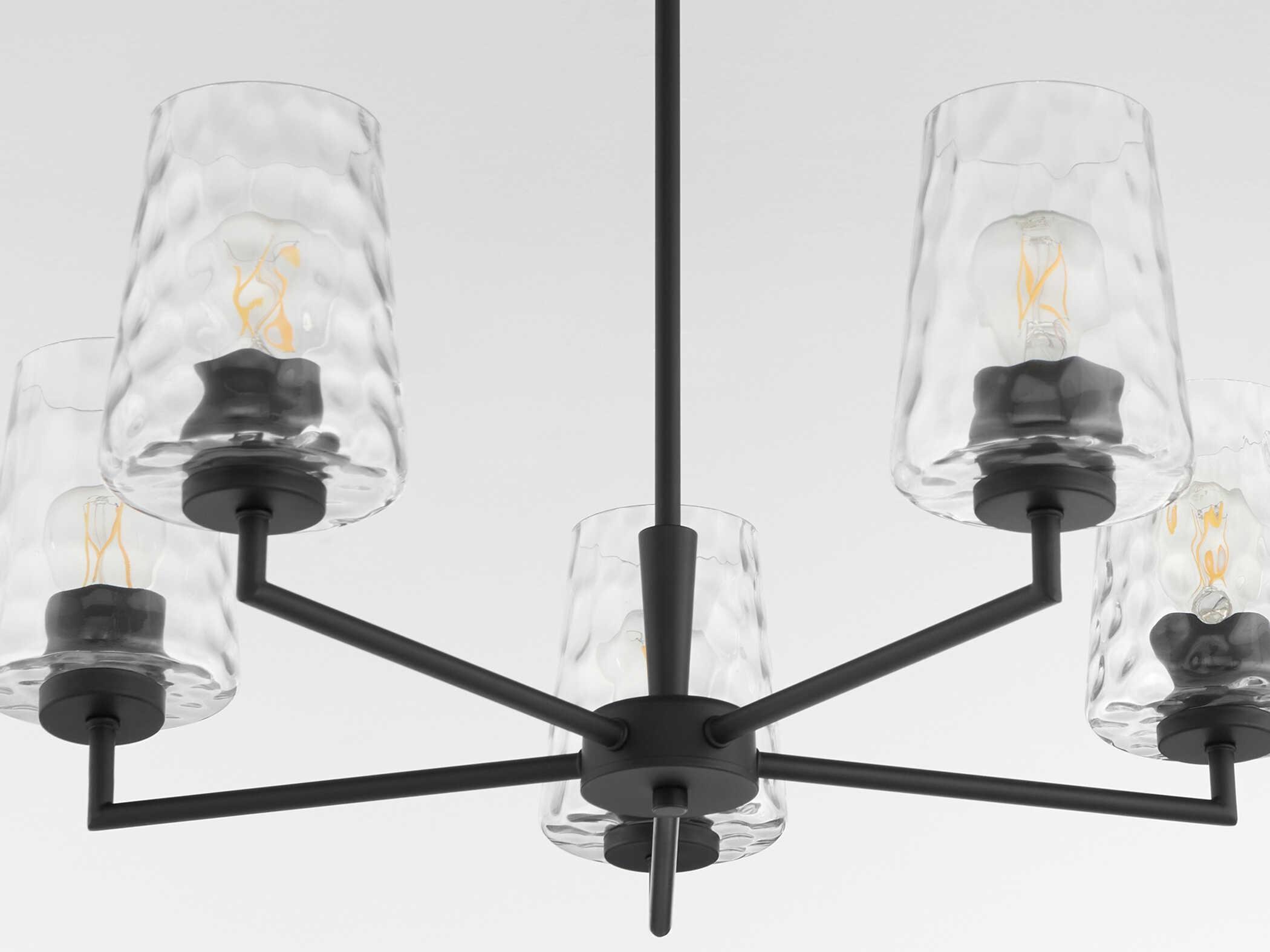 Quorum Goodwin 5-Light Matte Black Chandelier