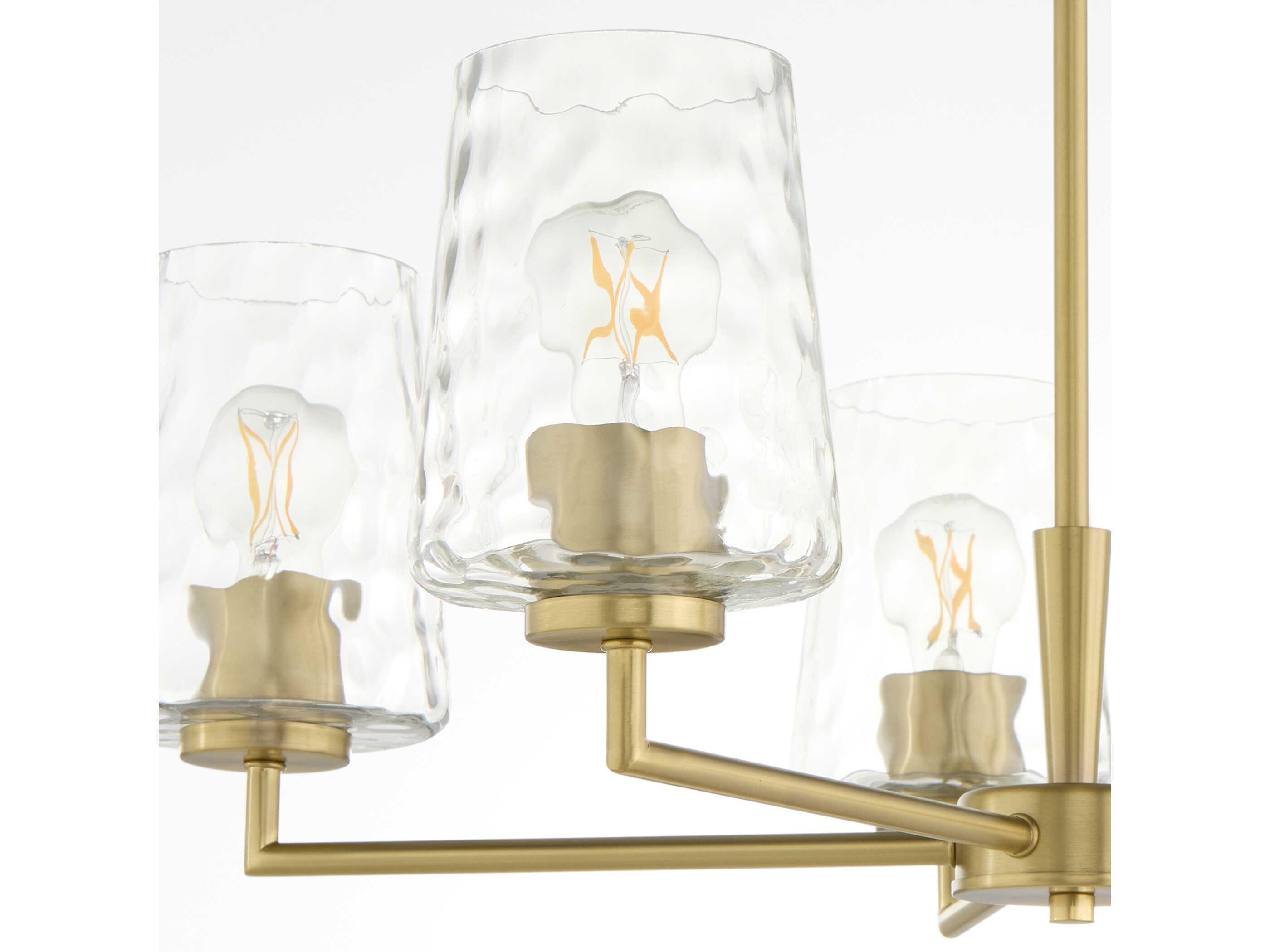 Quorum Goodwin 5-Light Aged Brass Chandelier