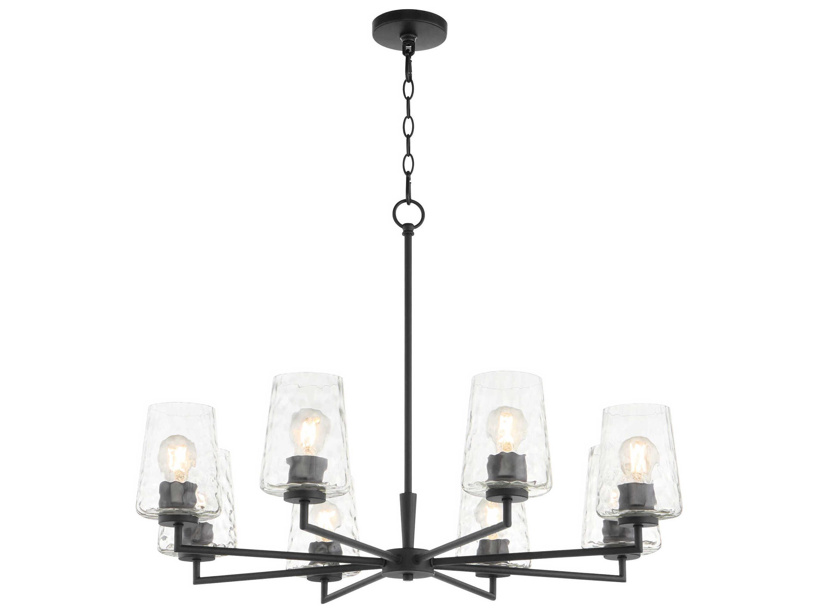 Quorum Goodwin 8-Light Matte Black Chandelier