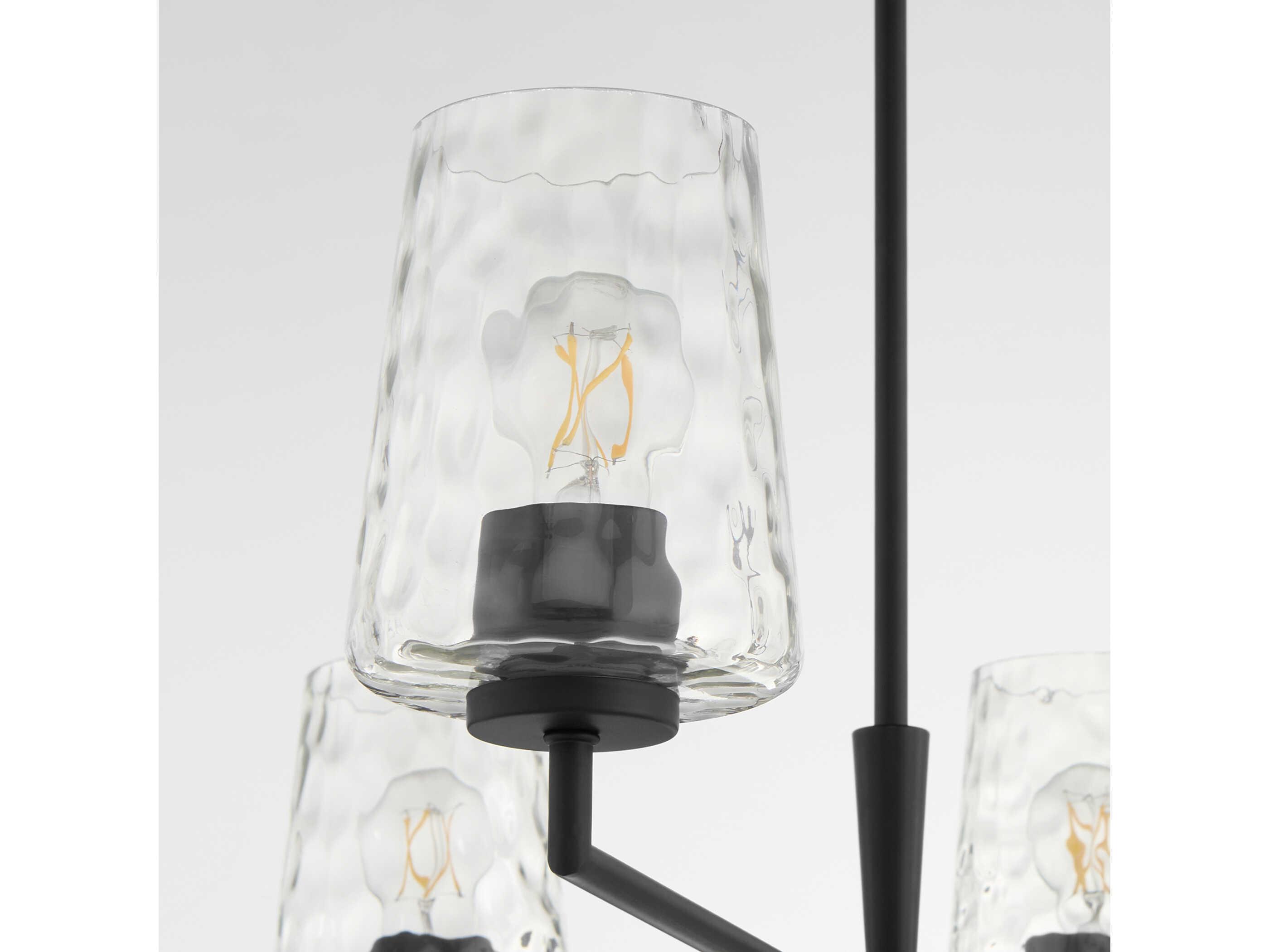 Quorum Goodwin 8-Light Matte Black Chandelier