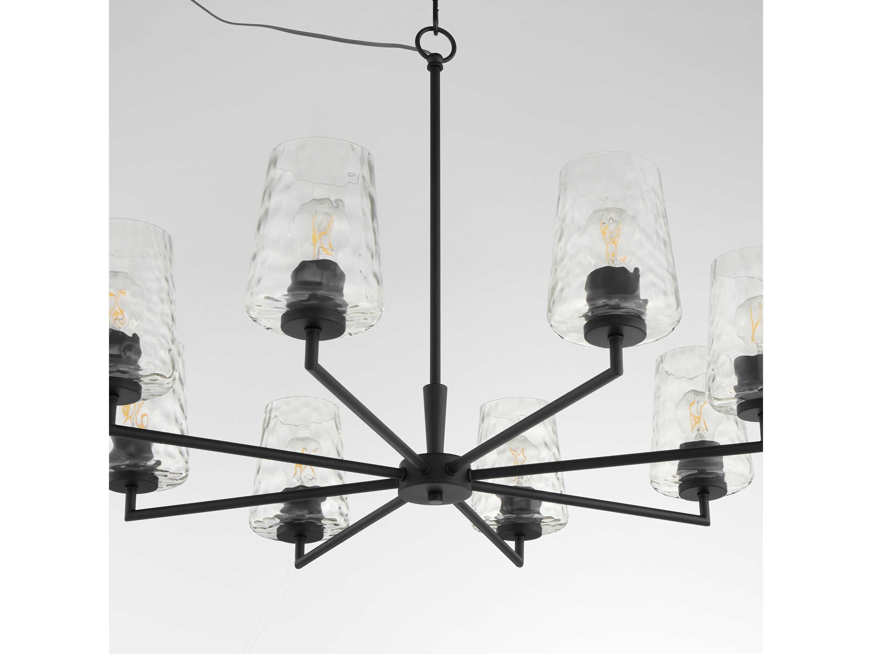 Quorum Goodwin 8-Light Matte Black Chandelier