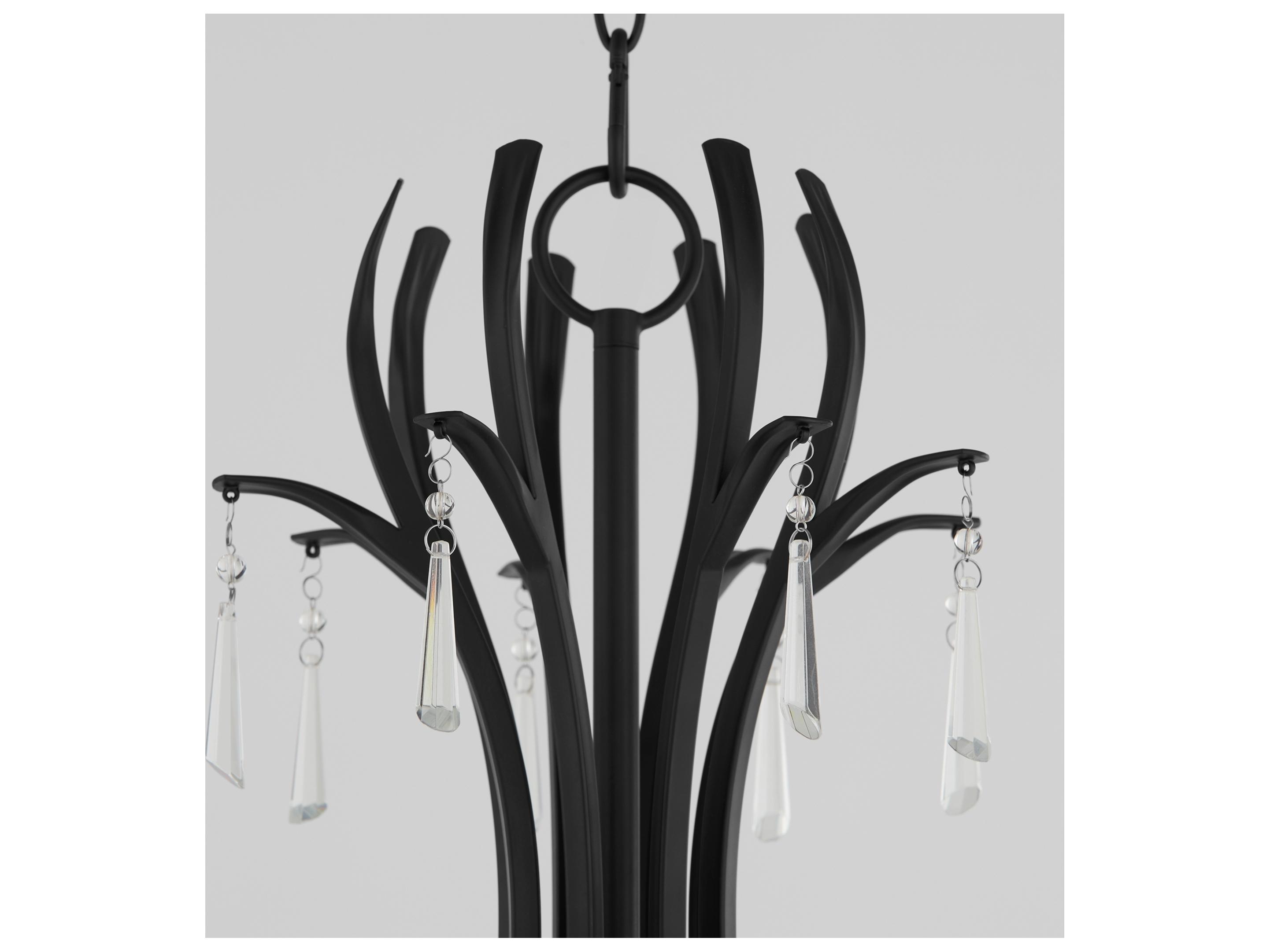 Quorum Majesty 8-Light Matte Black Chandelier