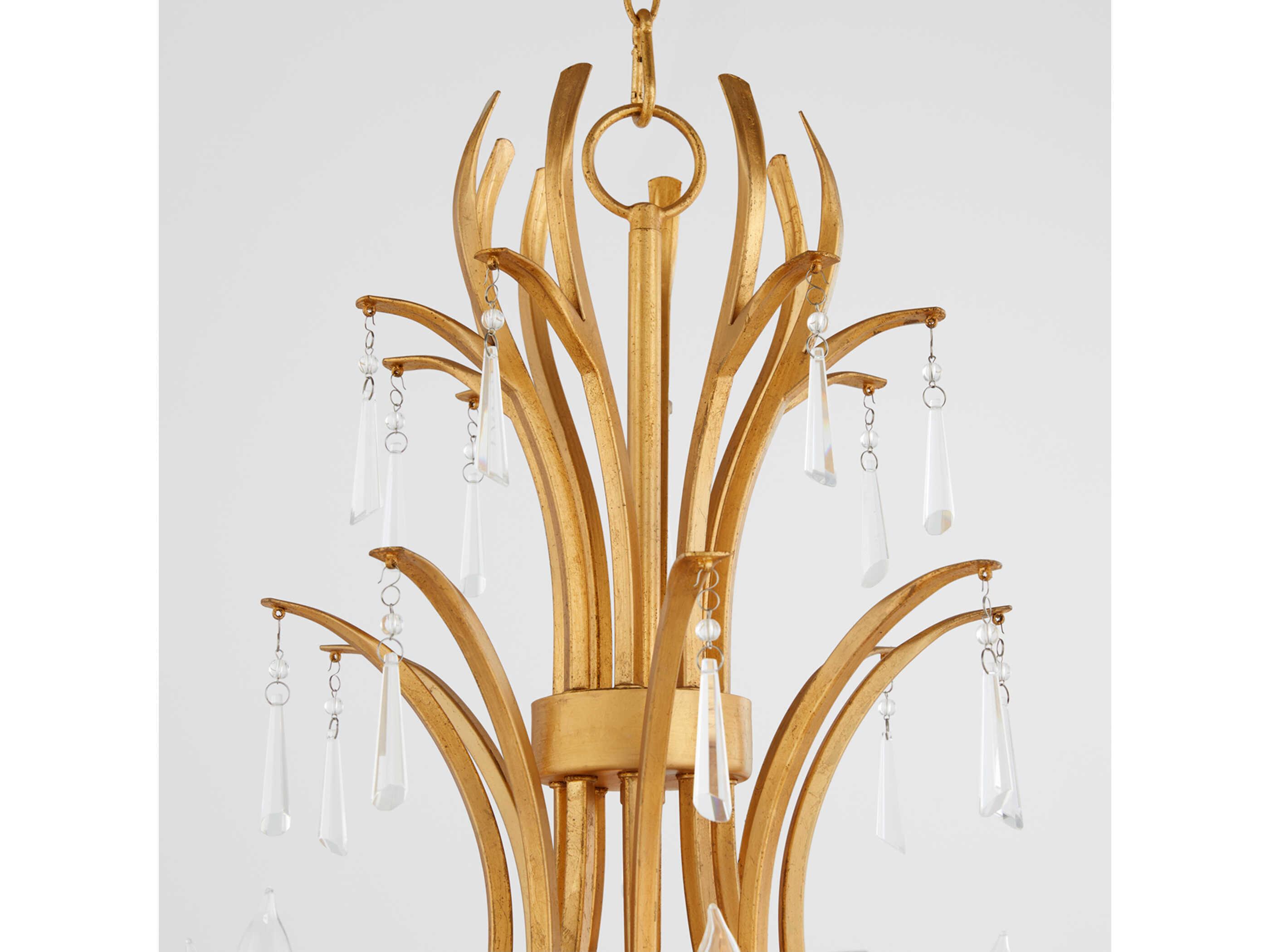 Quorum Majesty 8-Light Gold Leaf Island Pendant