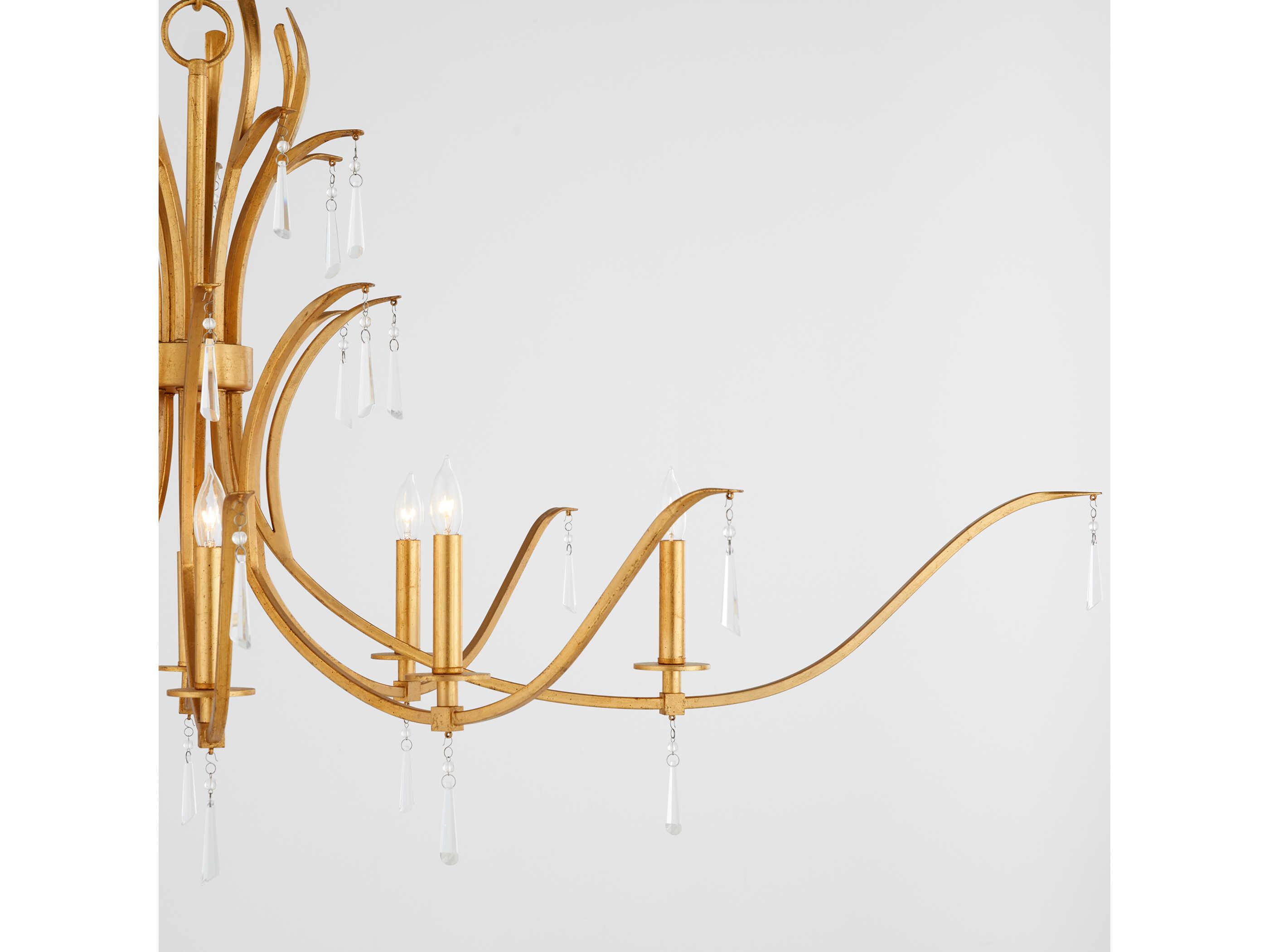 Quorum Majesty 8-Light Gold Leaf Island Pendant